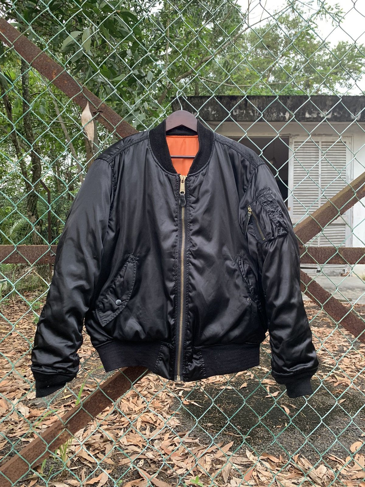 Vintage 🪖Vintage MA1USAF J7 Man Intermediate Bomber Jacket Size US XL / EU 56 / 4 - 2 Thumbnail