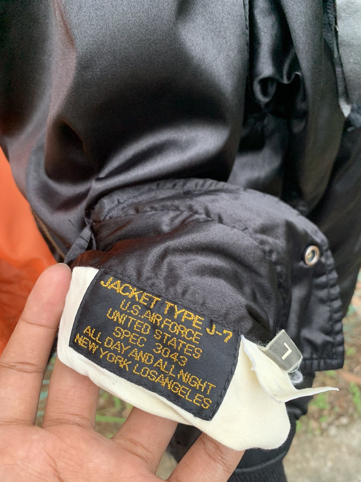 Vintage 🪖Vintage MA1USAF J7 Man Intermediate Bomber Jacket Size US XL / EU 56 / 4 - 8 Thumbnail