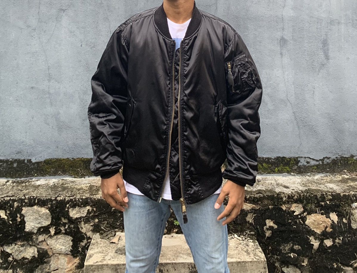 Vintage 🪖Vintage MA1USAF J7 Man Intermediate Bomber Jacket Size US XL / EU 56 / 4 - 3 Thumbnail