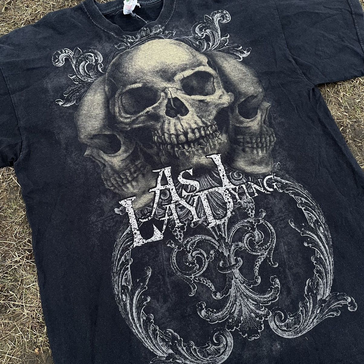 Vintage Vintage 90s Skull Graphic Tee Dark Horror Goth Aesthetic L Size US L / EU 52-54 / 3 - 6 Thumbnail