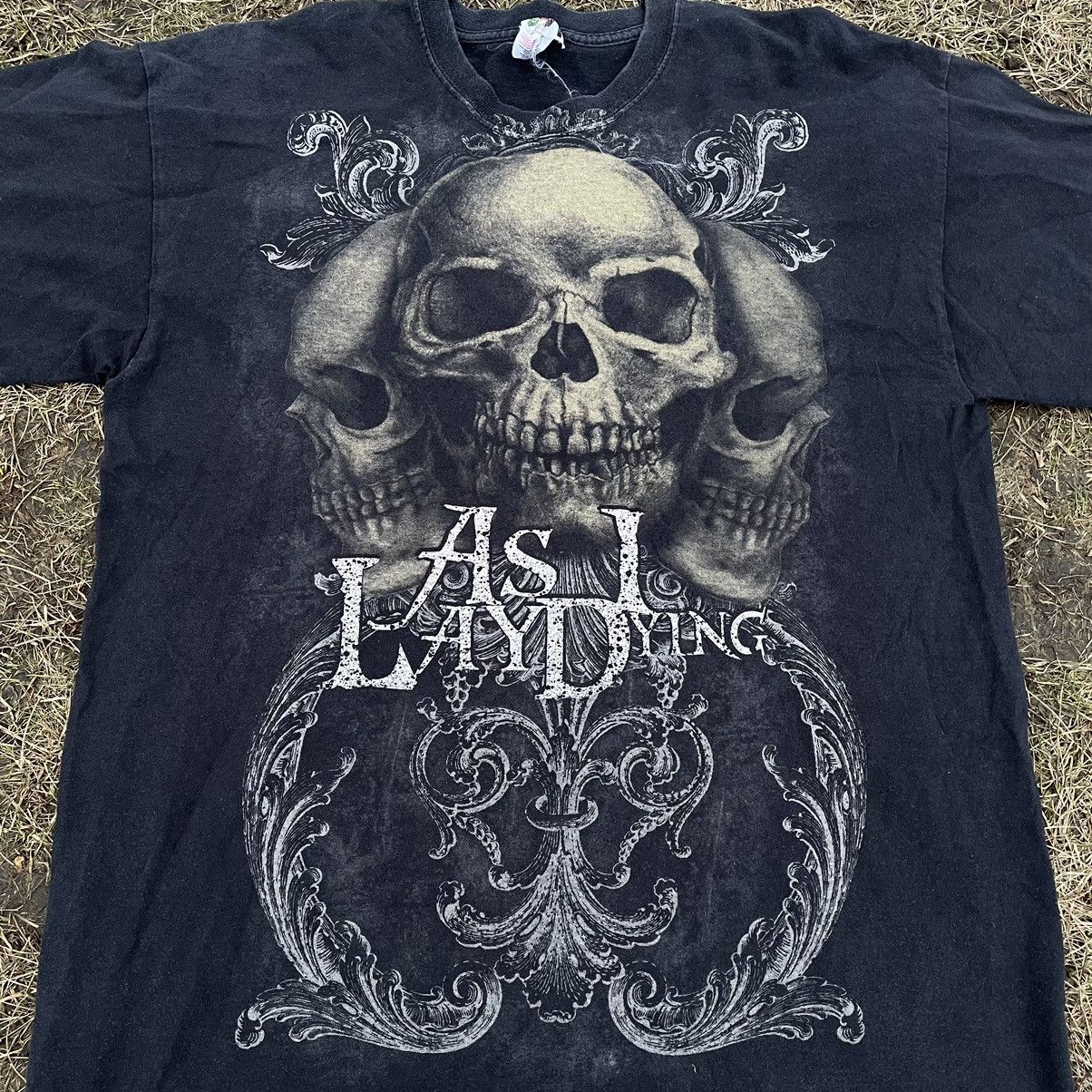Vintage Vintage 90s Skull Graphic Tee Dark Horror Goth Aesthetic L Size US L / EU 52-54 / 3 - 4 Thumbnail