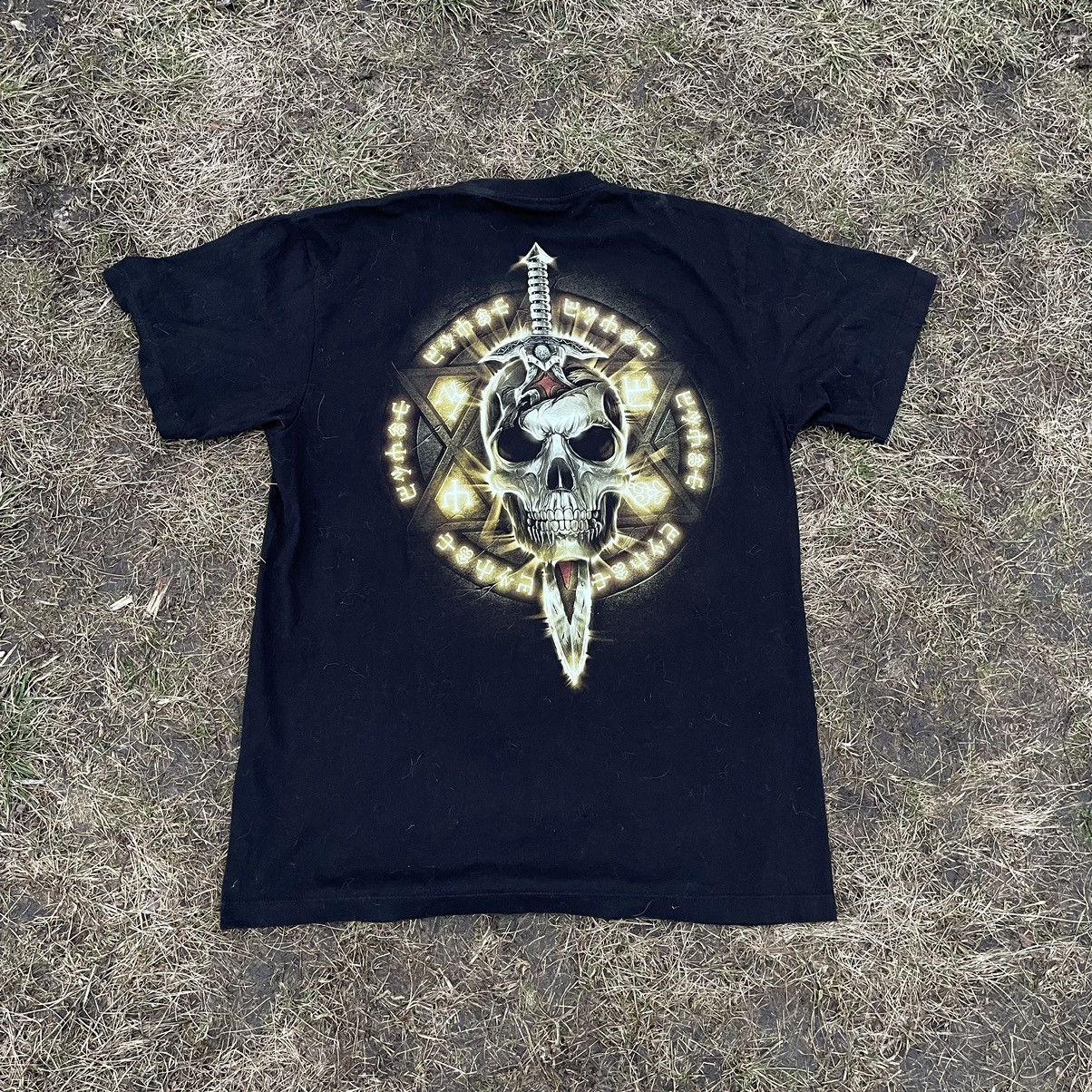 Band Tees Vintage 90s 666 Skulls Sexy Vamp Dead Face Horror Tee 90s Size US L / EU 52-54 / 3 - 6 Thumbnail