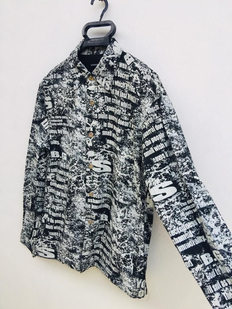 Designer × Japanese Brand × Vintage Berning Sho Punk Design Tokyo Fashion Long Sleeve Size US L / EU 52-54 / 3 - 4 Thumbnail