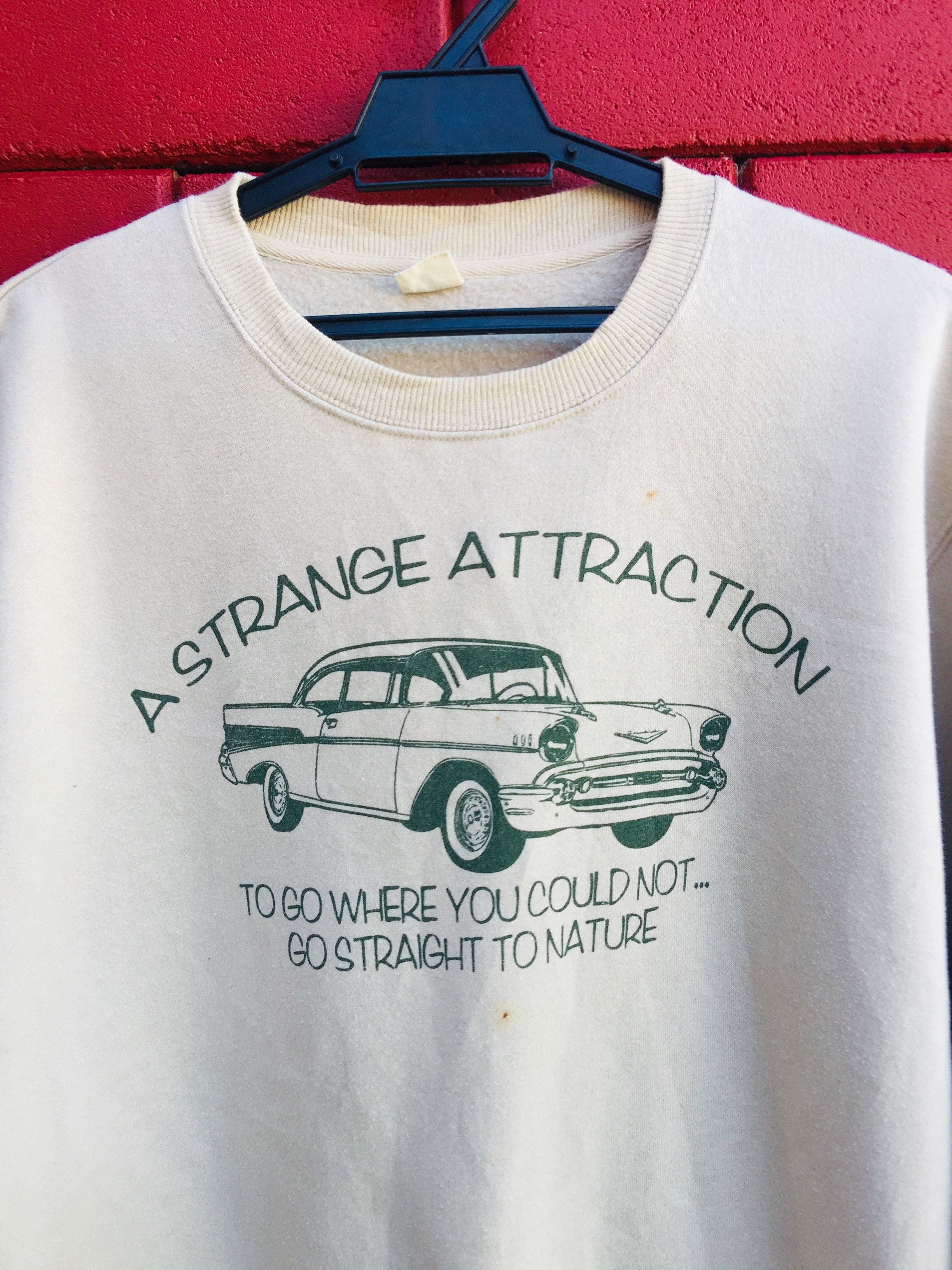 Designer × Japanese Brand × Vintage A Strange Attraction Vintage Car Japanese Style Sweatshirt Size US L / EU 52-54 / 3 - 4 Thumbnail