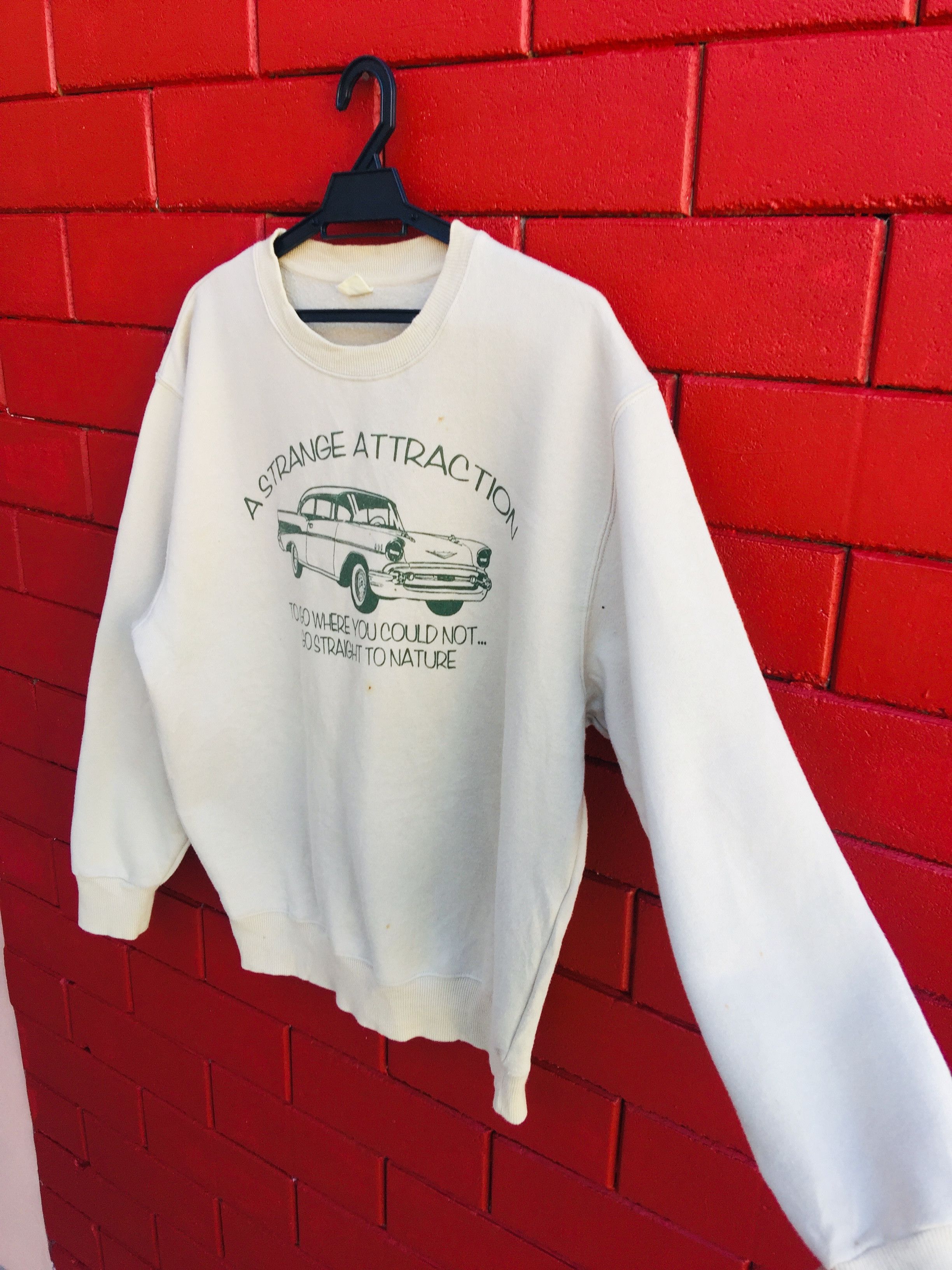 Designer × Japanese Brand × Vintage A Strange Attraction Vintage Car Japanese Style Sweatshirt Size US L / EU 52-54 / 3 - 3 Thumbnail
