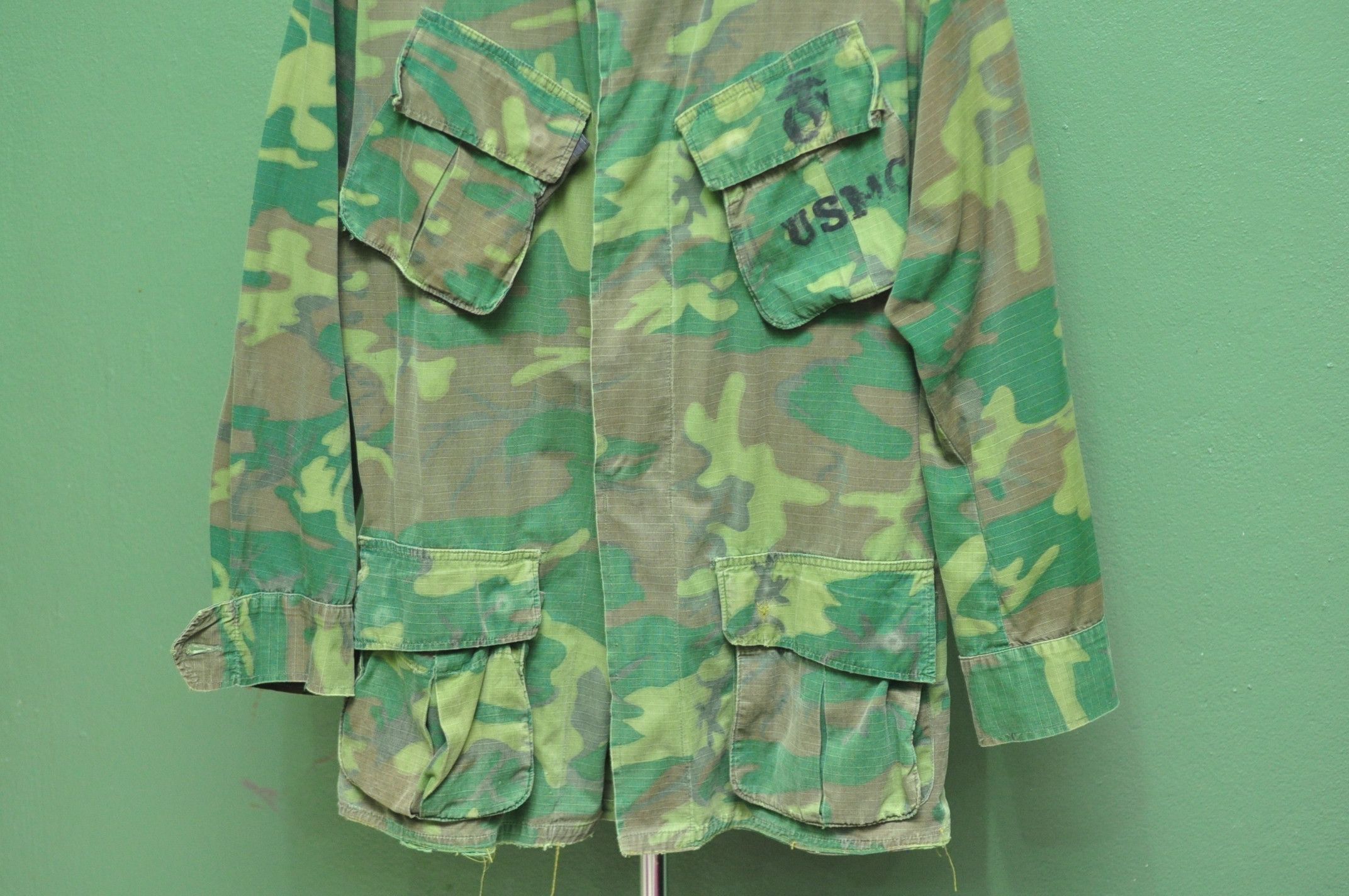 Vintage Vintage USMC 60s Camoflage Travis Scott Fashion Style Size US L / EU 52-54 / 3 - 3 Thumbnail