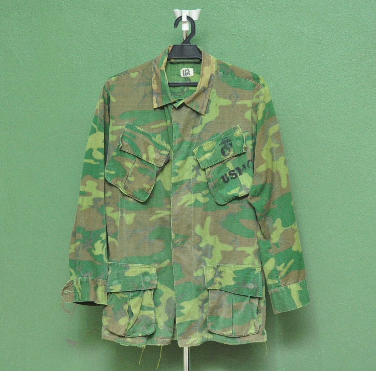 Vintage Vintage USMC 60s Camoflage Travis Scott Fashion Style Size US L / EU 52-54 / 3 - 1 Thumbnail