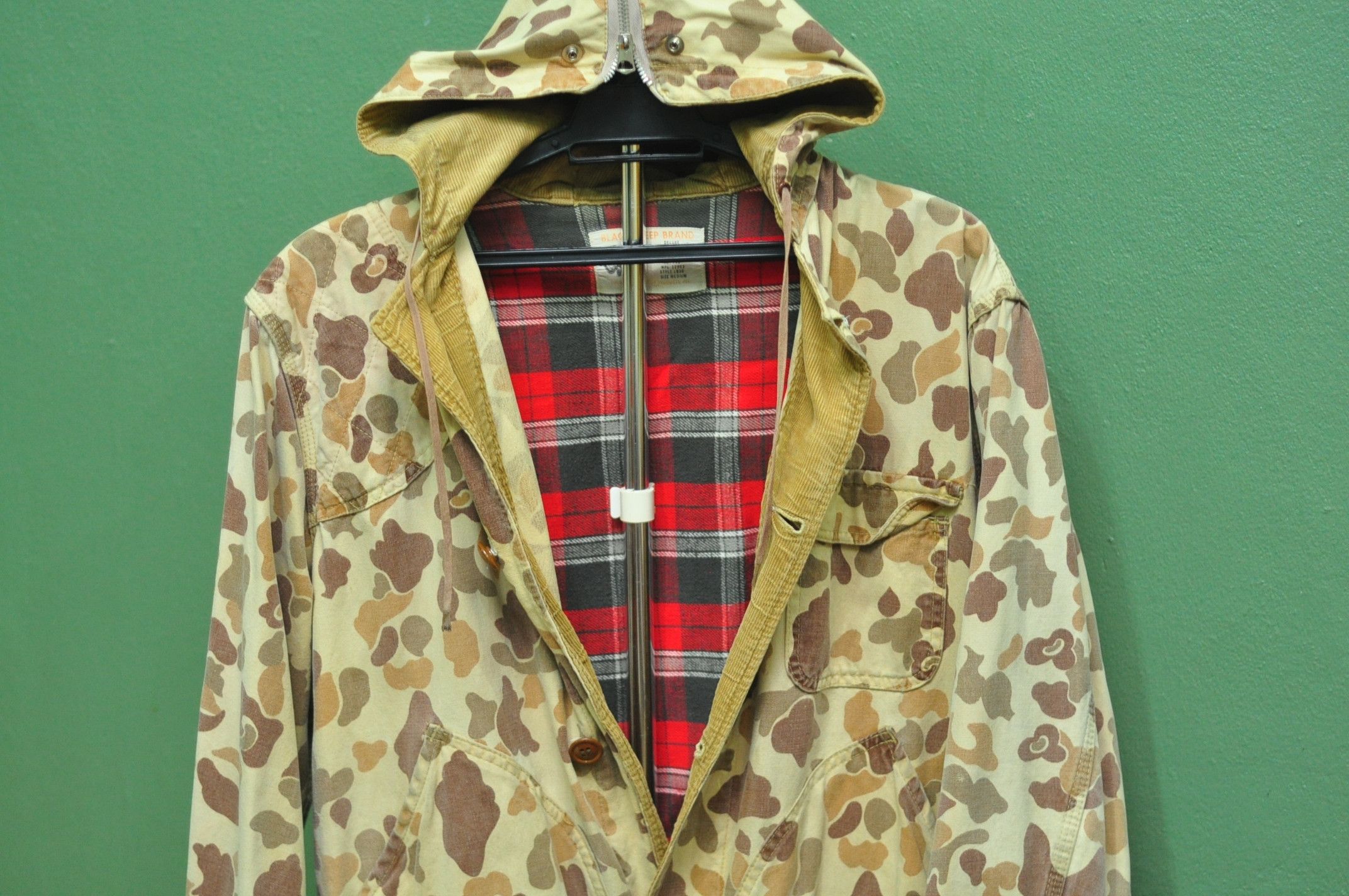 Japanese Brand Vintage 50s 60s Black Sheep Camoflage Designer Fashion Style Size US L / EU 52-54 / 3 - 8 Thumbnail