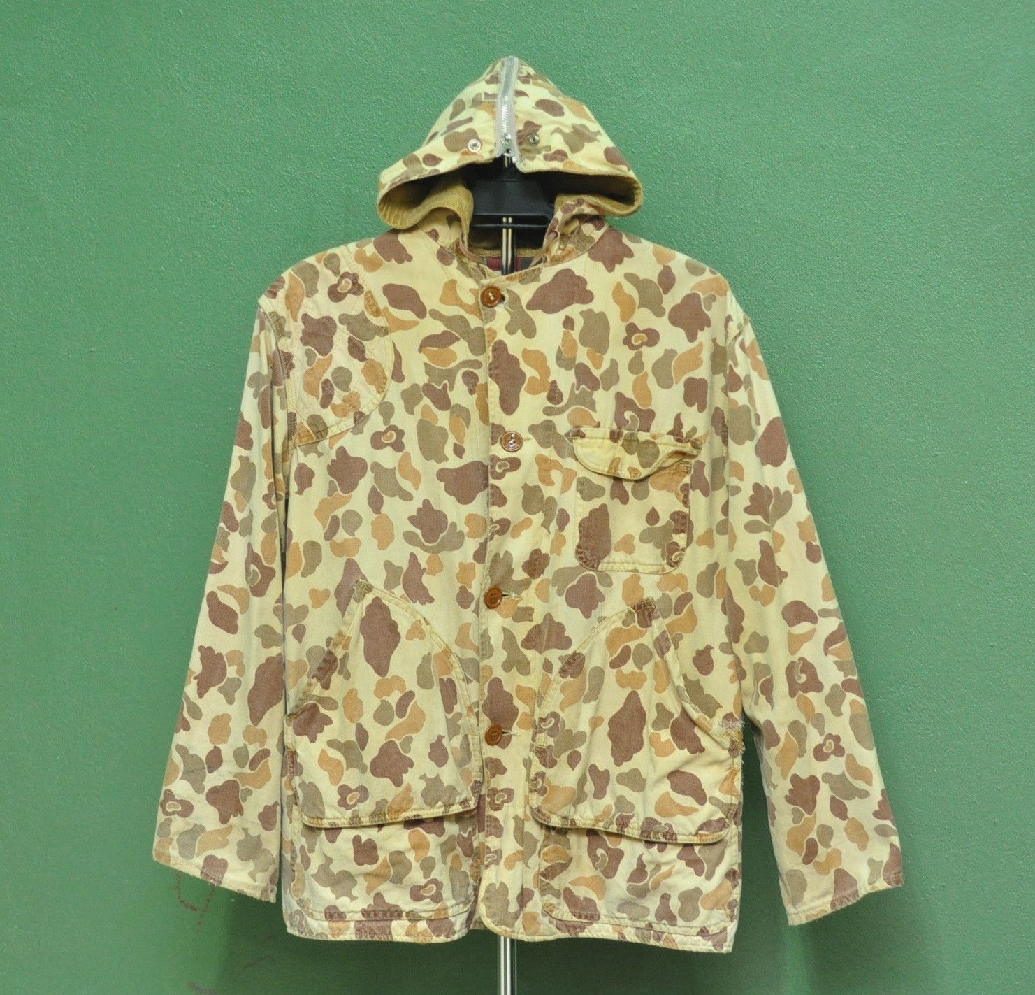 Japanese Brand Vintage 50s 60s Black Sheep Camoflage Designer Fashion Style Size US L / EU 52-54 / 3 - 1 Thumbnail