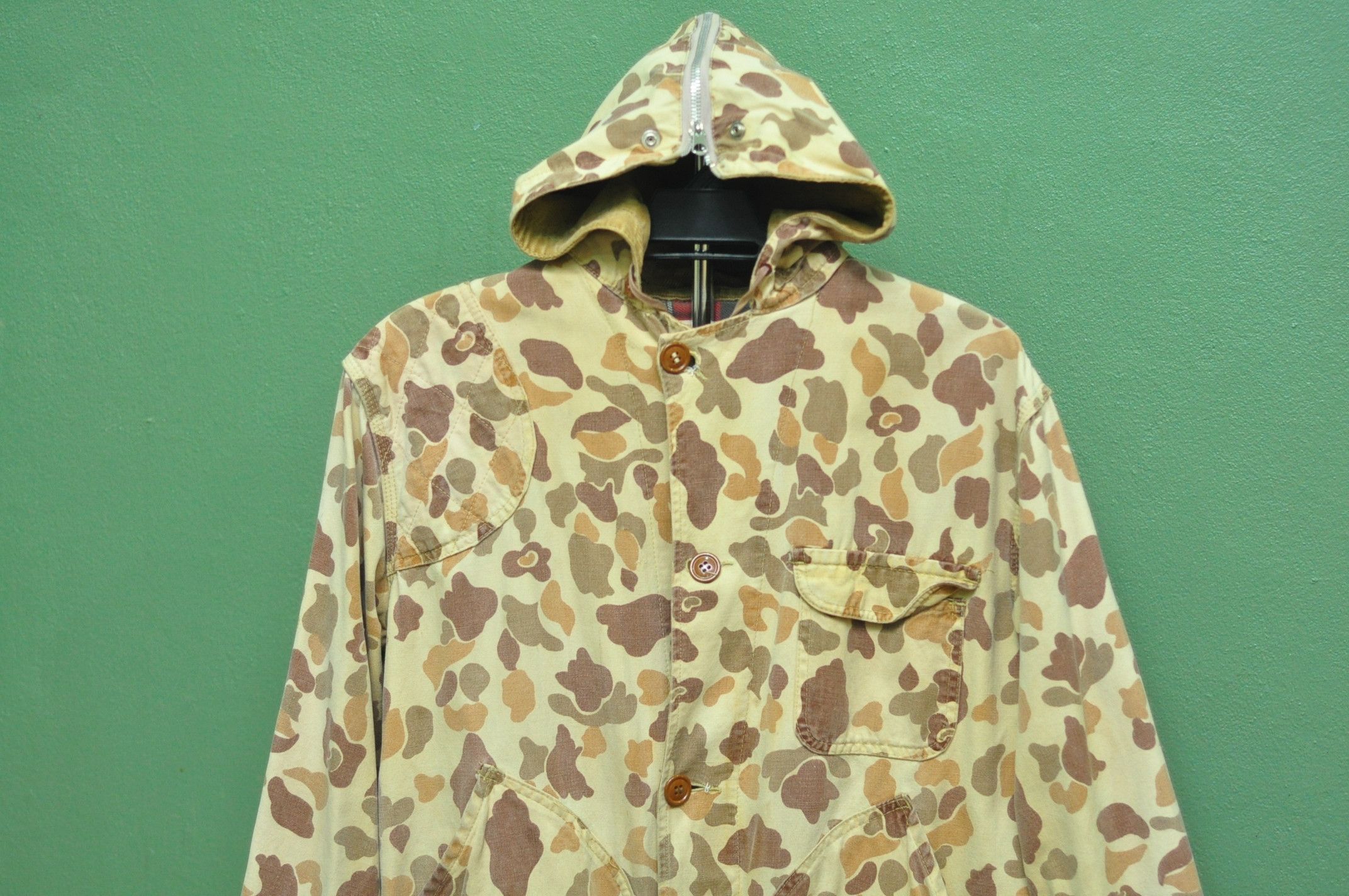 Japanese Brand Vintage 50s 60s Black Sheep Camoflage Designer Fashion Style Size US L / EU 52-54 / 3 - 3 Thumbnail