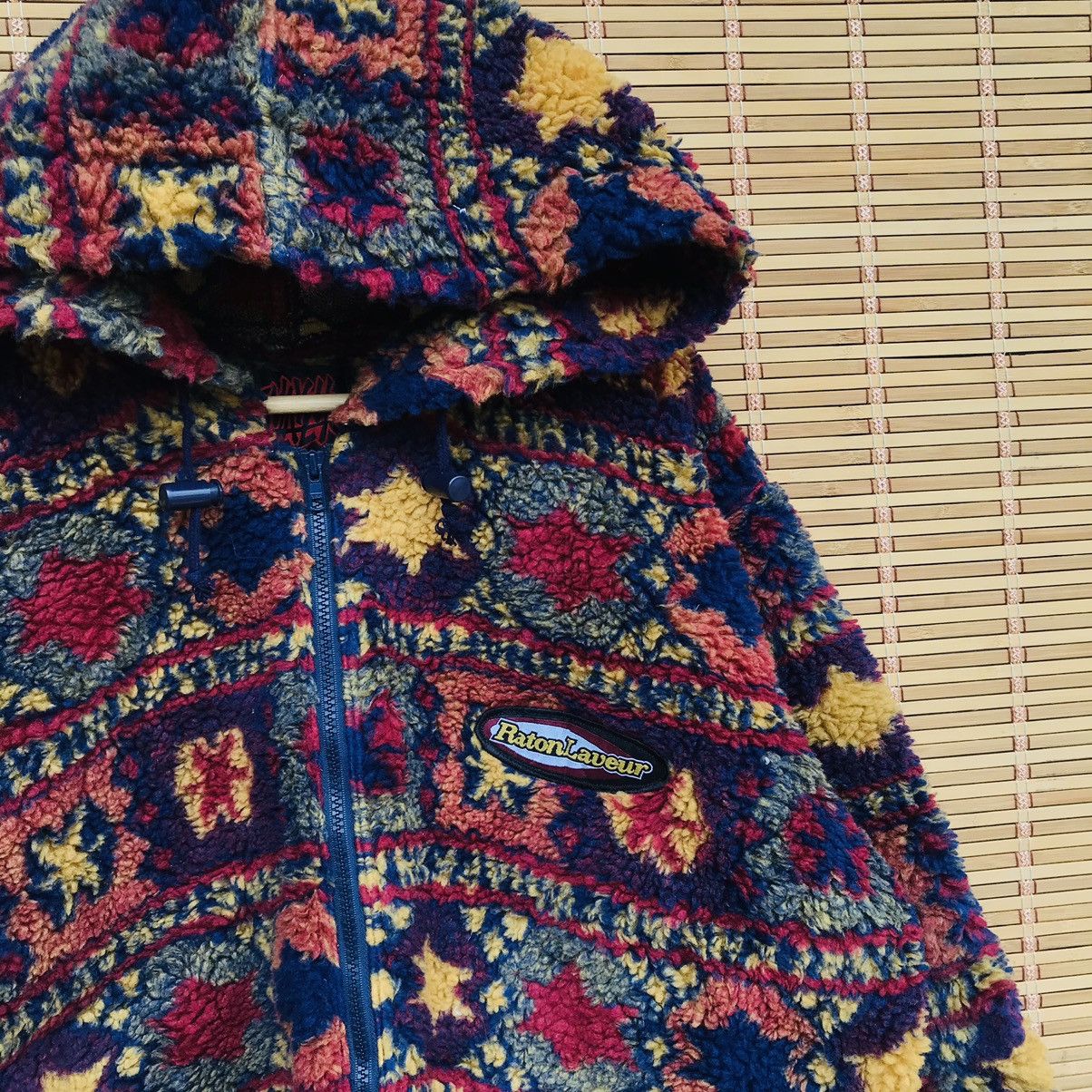Designer × Japanese Brand Rare Raton Laueur Fleece native abstract multicolor oversize Size US M / EU 48-50 / 2 - 7 Thumbnail