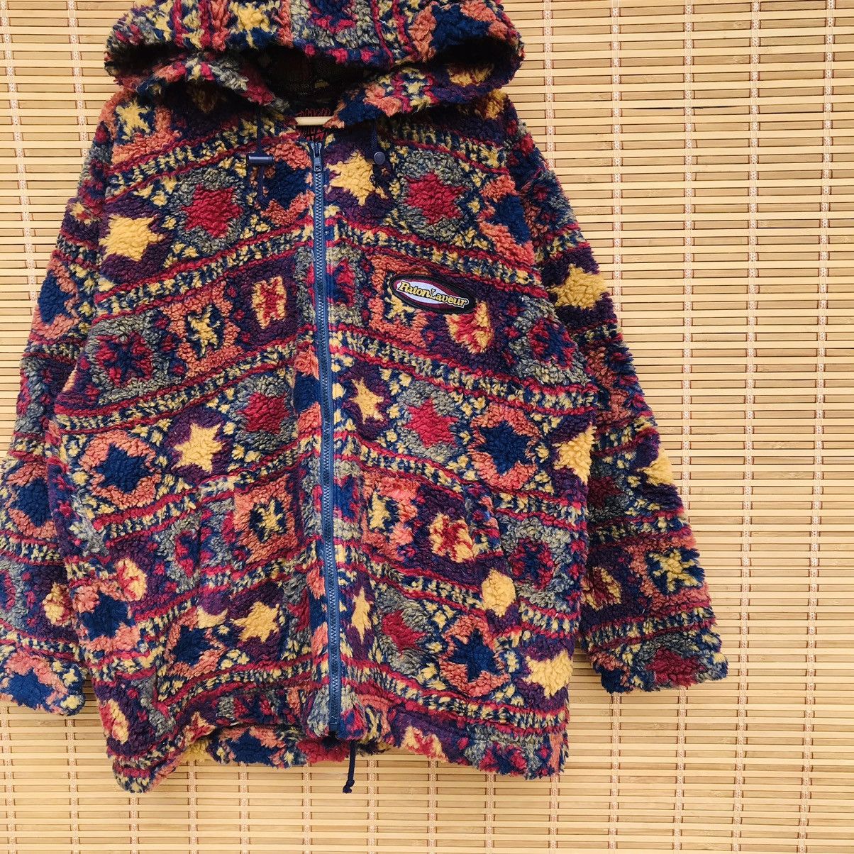 Designer × Japanese Brand Rare Raton Laueur Fleece native abstract multicolor oversize Size US M / EU 48-50 / 2 - 4 Thumbnail