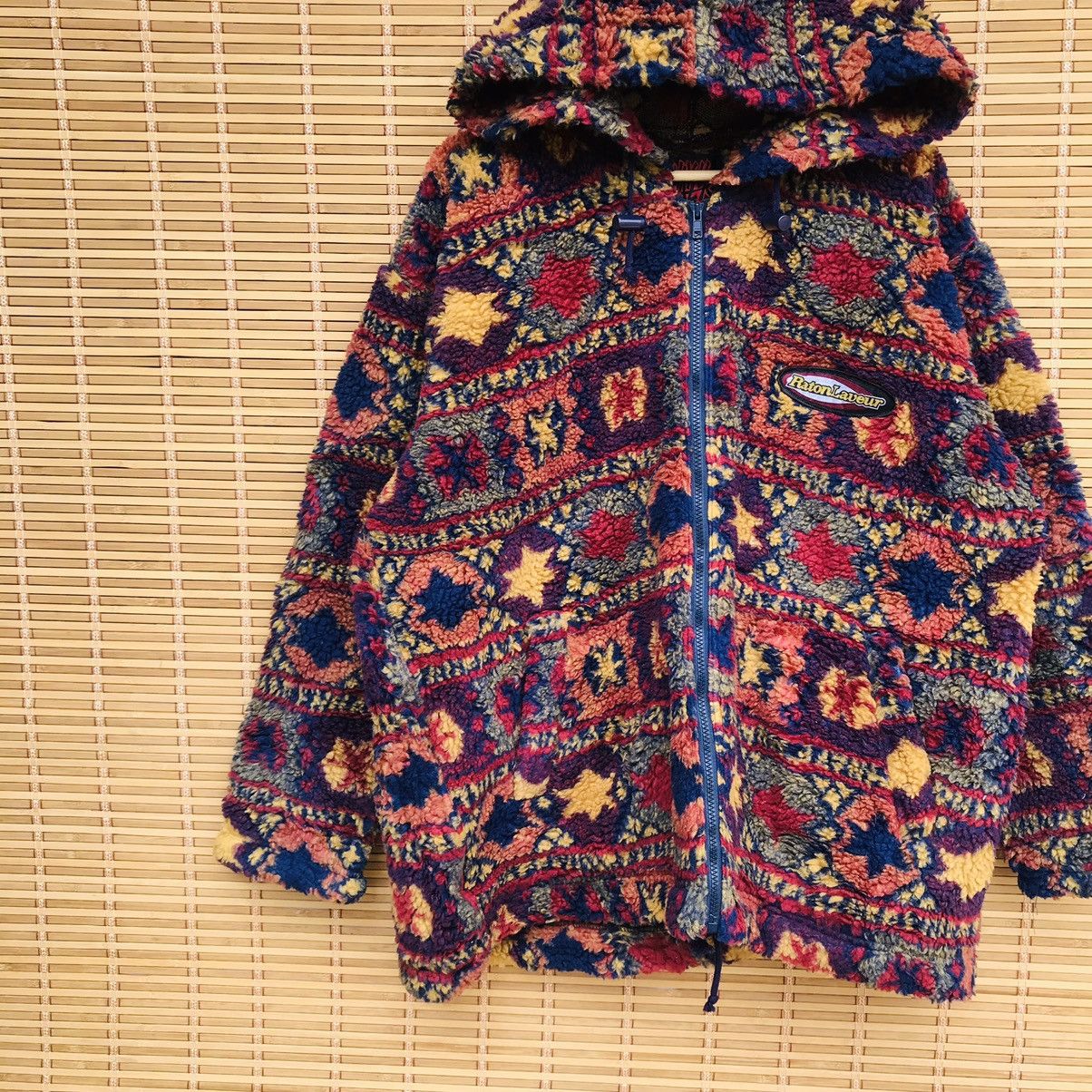 Designer × Japanese Brand Rare Raton Laueur Fleece native abstract multicolor oversize Size US M / EU 48-50 / 2 - 3 Thumbnail