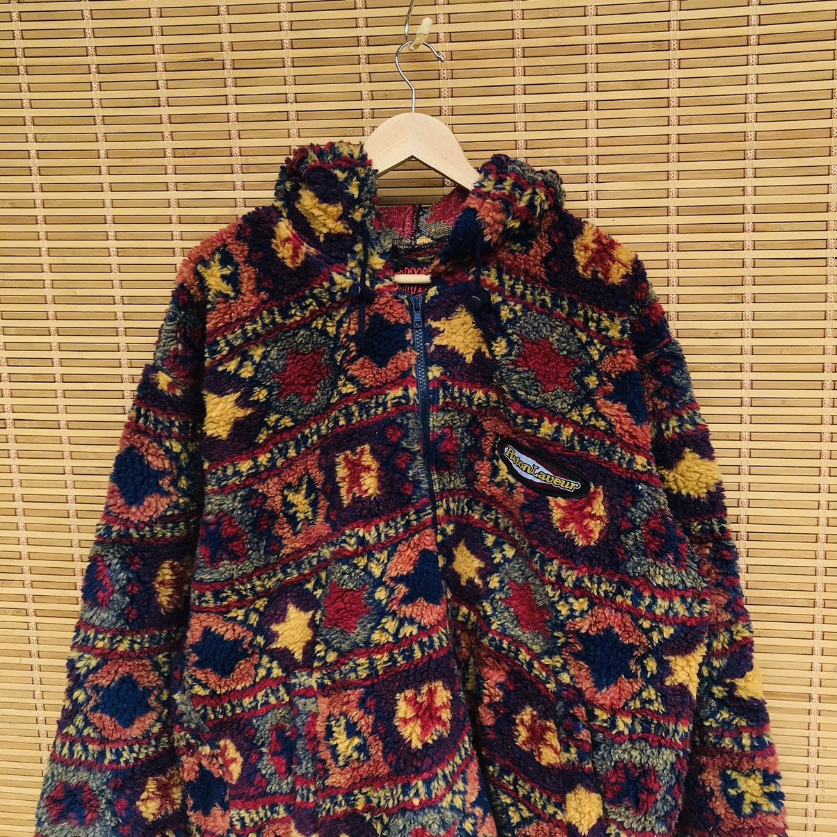 Designer × Japanese Brand Rare Raton Laueur Fleece native abstract multicolor oversize Size US M / EU 48-50 / 2 - 10 Thumbnail