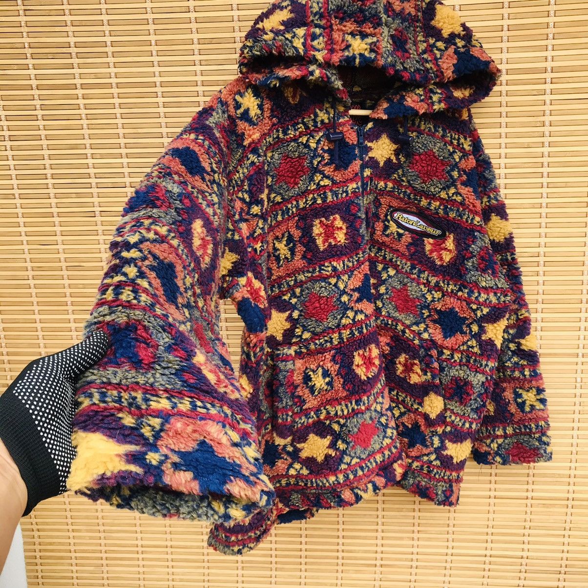 Designer × Japanese Brand Rare Raton Laueur Fleece native abstract multicolor oversize Size US M / EU 48-50 / 2 - 9 Thumbnail