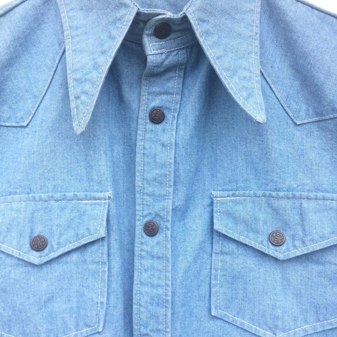 Denime × Japanese Brand × Vintage Vintage 80’s Chambray western Vicerer Denim Size US M / EU 48-50 / 2 - 10 Thumbnail