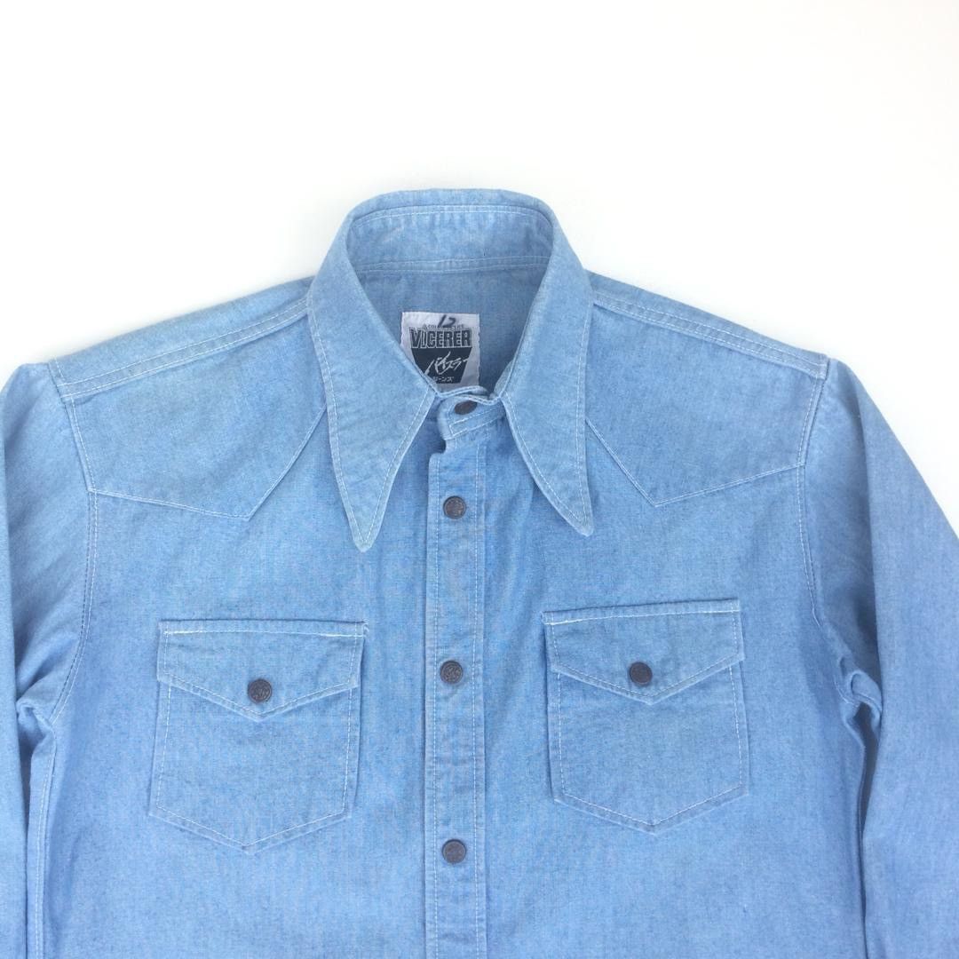 Denime × Japanese Brand × Vintage Vintage 80’s Chambray western Vicerer Denim Size US M / EU 48-50 / 2 - 7 Thumbnail
