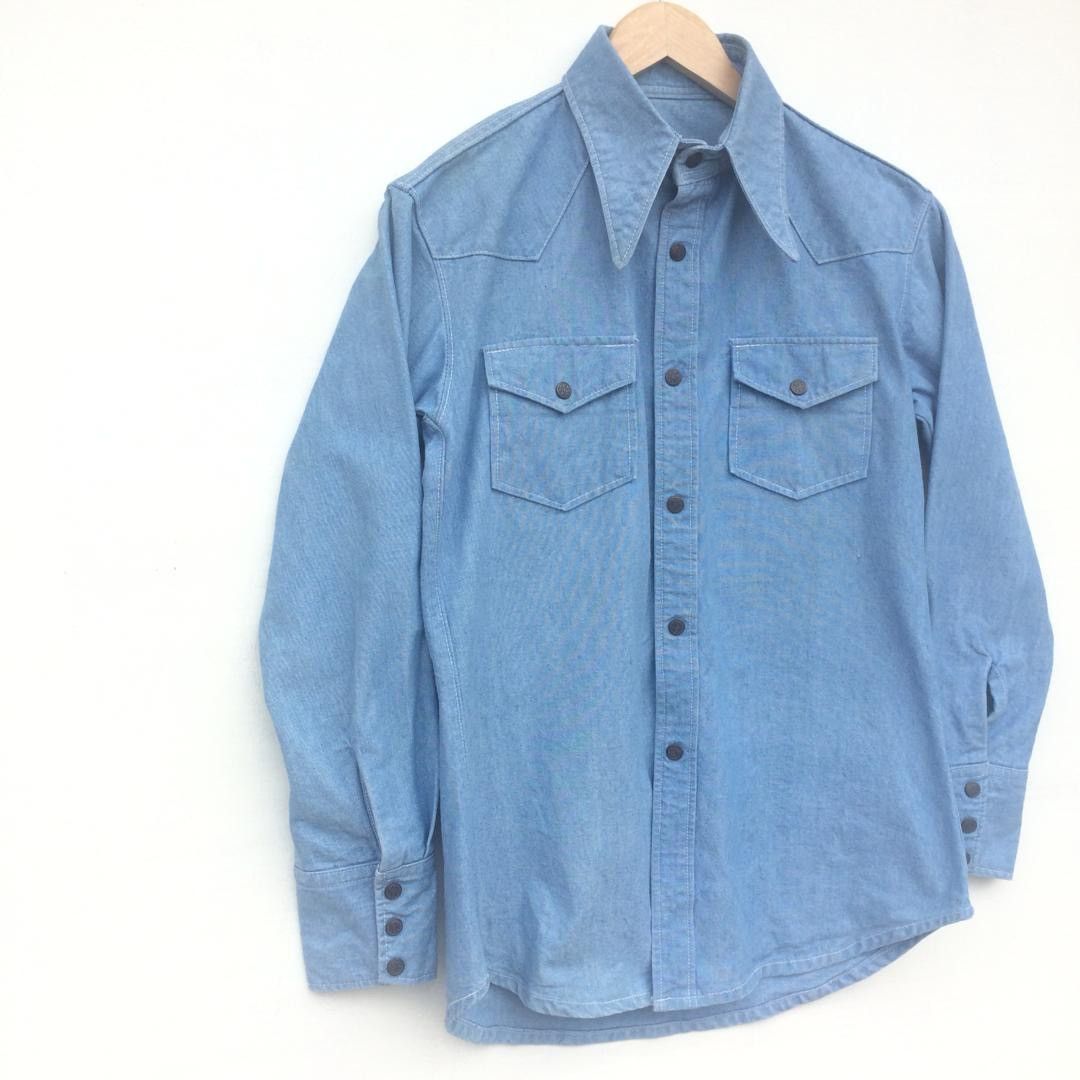 Denime × Japanese Brand × Vintage Vintage 80’s Chambray western Vicerer Denim Size US M / EU 48-50 / 2 - 3 Thumbnail