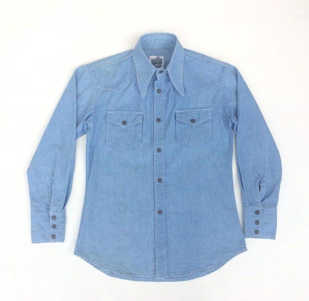 Denime × Japanese Brand × Vintage Vintage 80’s Chambray western Vicerer Denim Size US M / EU 48-50 / 2 - 12 Thumbnail
