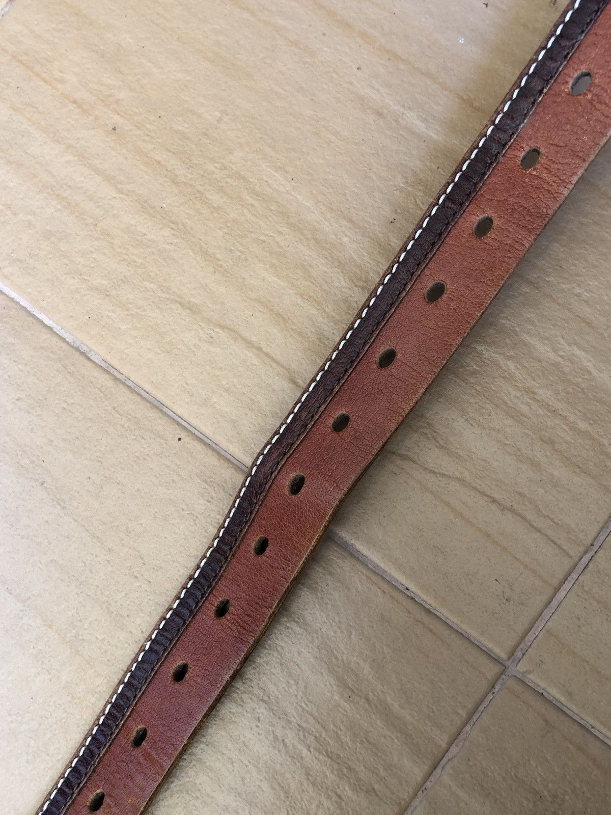 Cowboy Equipment × Leather Vintage Leather Cowboy Fashion Style Buckle Belts Size ONE SIZE - 4 Thumbnail