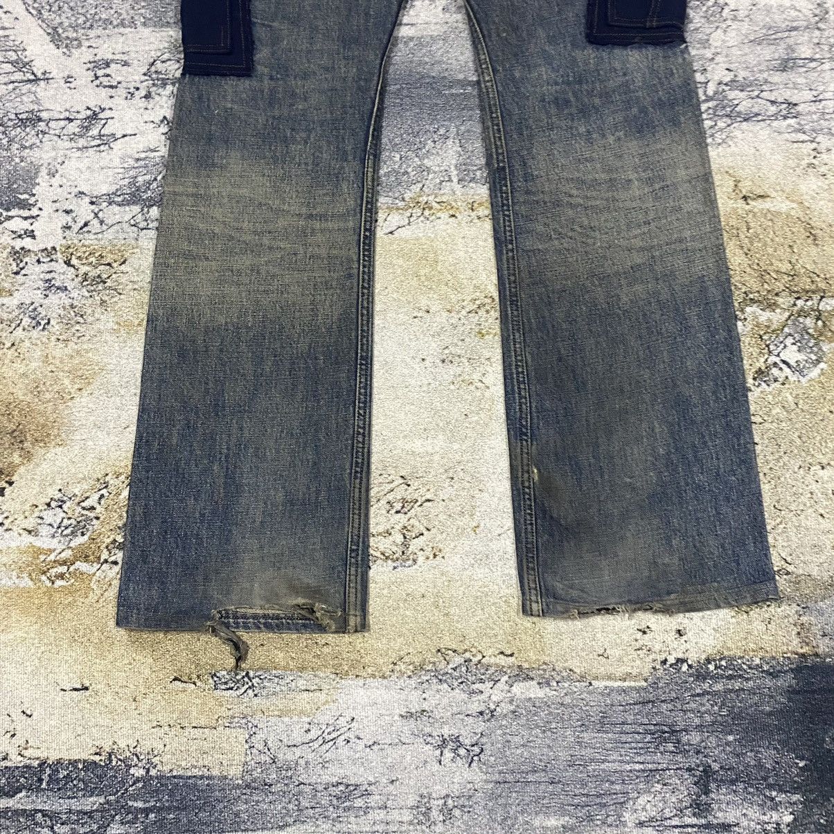 Beauty Beast × Japanese Brand × Vintage Vintage Japanese Flare Cargo Denim Distressed By Roen Size US 31 - 6 Thumbnail
