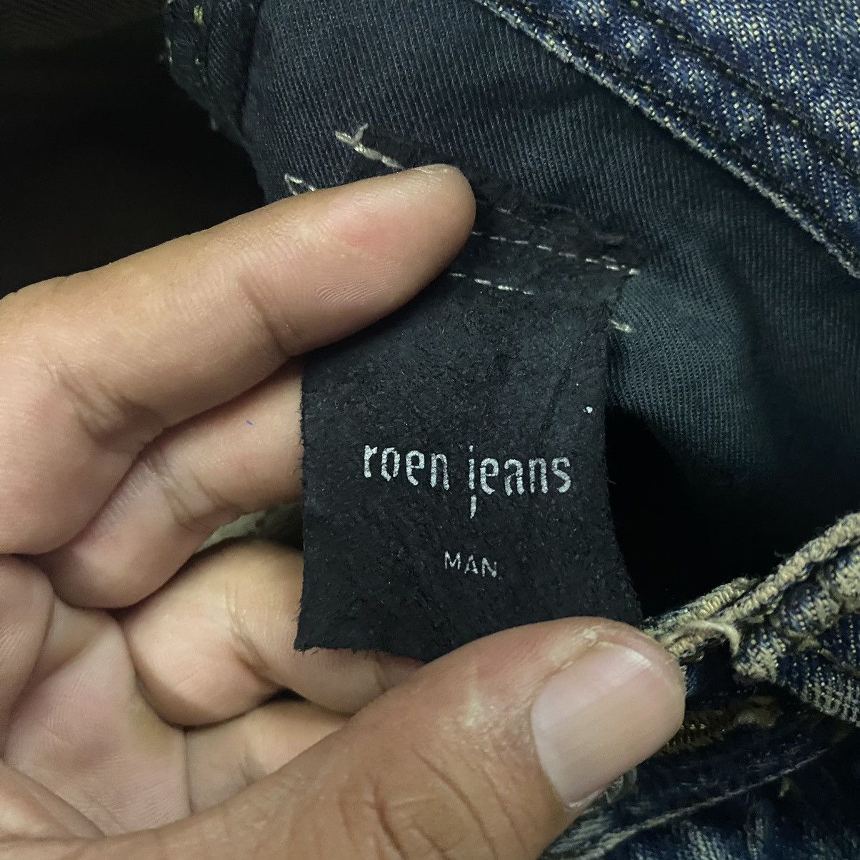 Beauty Beast × Japanese Brand × Vintage Vintage Japanese Flare Cargo Denim Distressed By Roen Size US 31 - 11 Thumbnail