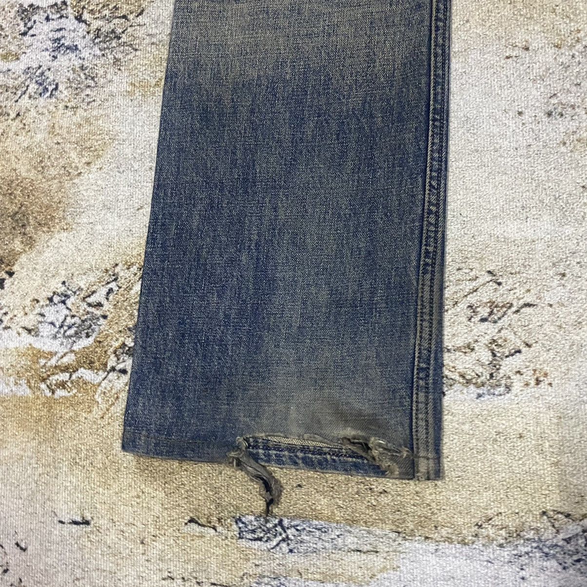 Beauty Beast × Japanese Brand × Vintage Vintage Japanese Flare Cargo Denim Distressed By Roen Size US 31 - 8 Thumbnail