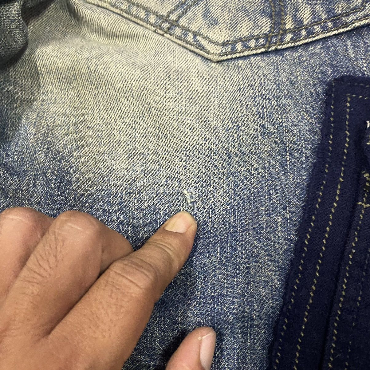Beauty Beast × Japanese Brand × Vintage Vintage Japanese Flare Cargo Denim Distressed By Roen Size US 31 - 9 Thumbnail