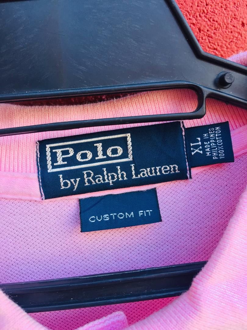 Japanese Brand × Polo Ralph Lauren Polo Long Sleeve Spellout Pink Colour Japanese Style Size US XL / EU 56 / 4 - 7 Thumbnail