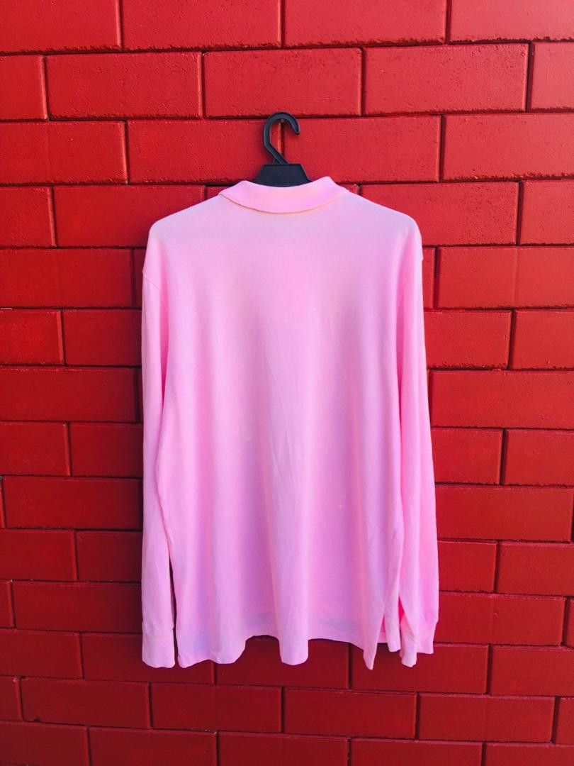 Japanese Brand × Polo Ralph Lauren Polo Long Sleeve Spellout Pink Colour Japanese Style Size US XL / EU 56 / 4 - 2 Thumbnail