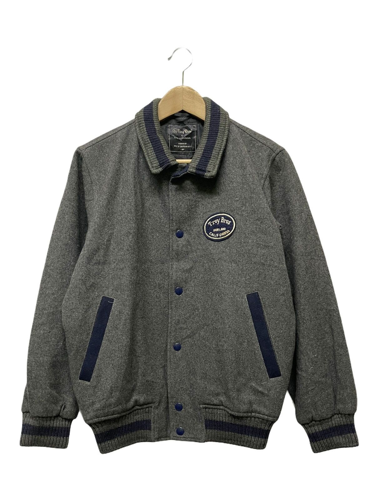 Japanese Brand Vintage troy bros california varsity jacket Size US M / EU 48-50 / 2 - 1 Thumbnail