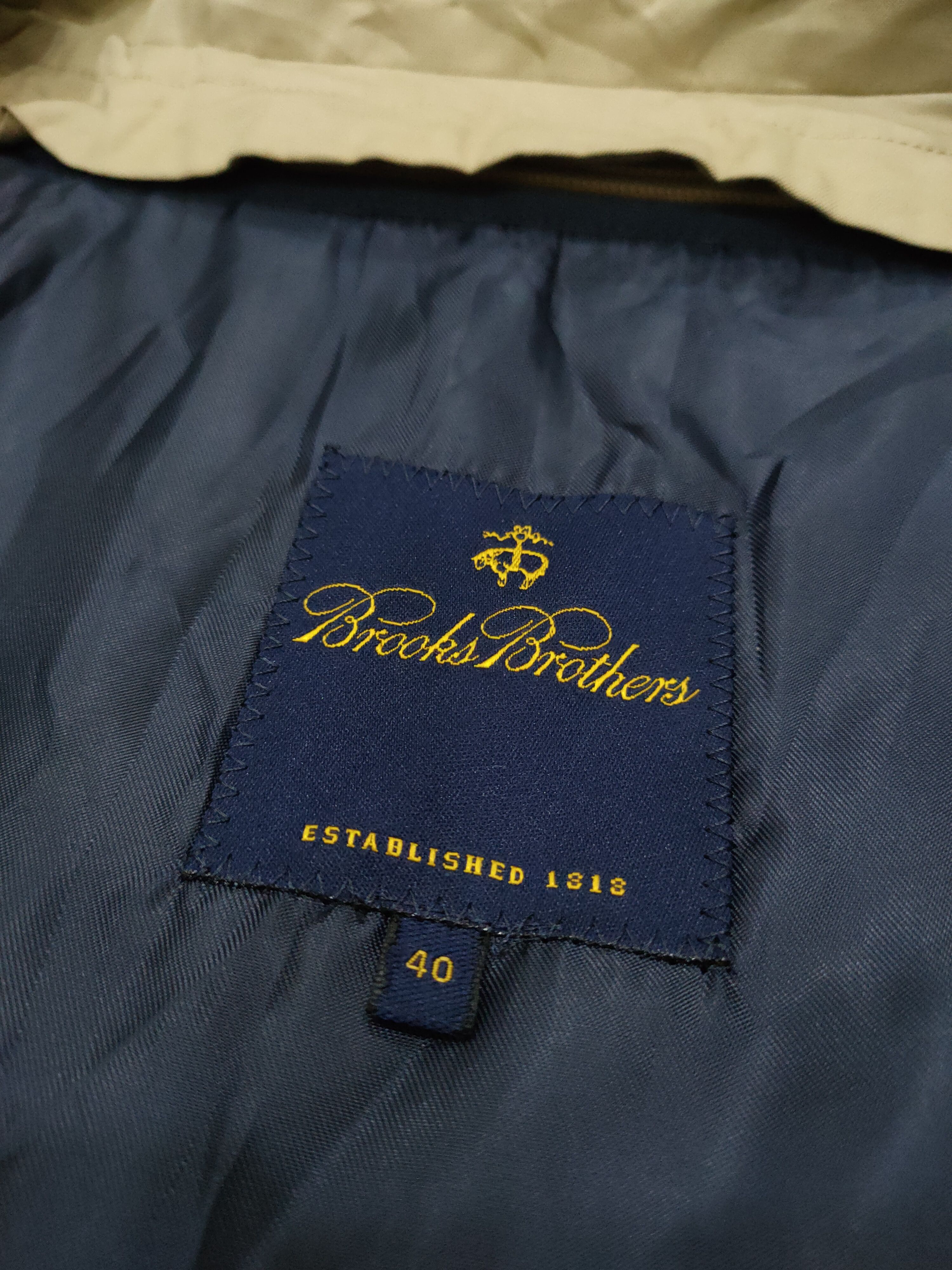 Brooks Brothers TRENCH LONG COAT Size US L / EU 52-54 / 3 - 4 Thumbnail