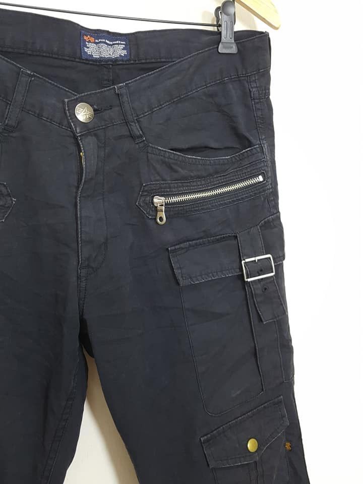 Alpha Industries Alpha Industries Belted Zipper Cargo Streetwear Style Pants Size US 34 / EU 50 - 4 Thumbnail