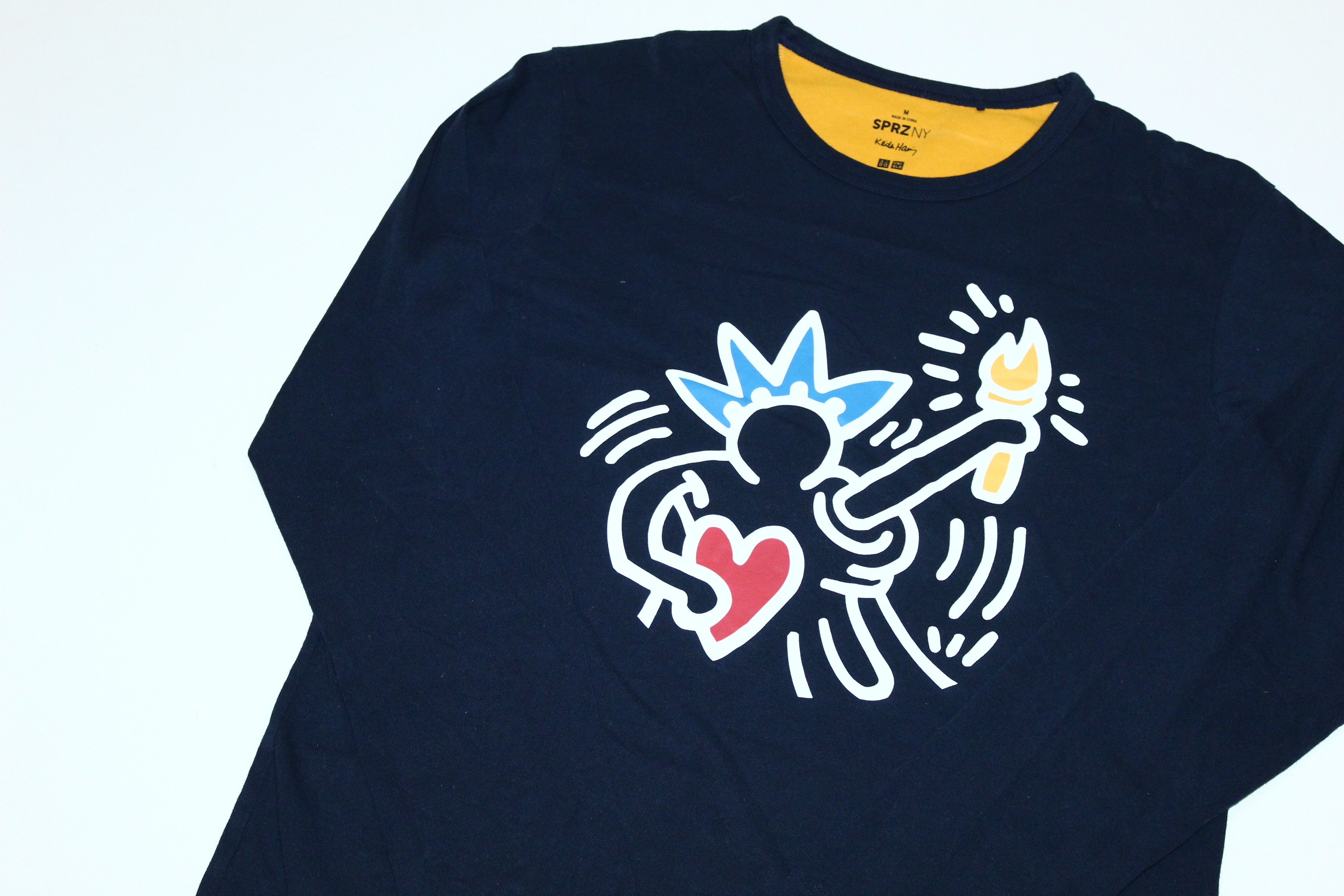 Keith Haring Keith Harring x SPRZ NY x Uniqlo Graphic Artwork L/S Tshirt Size US M / EU 48-50 / 2 - 3 Thumbnail