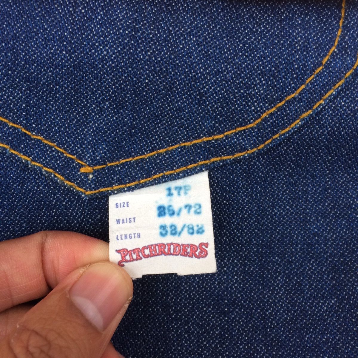 Vintage Super Rare 1960’s Deadstock PITCHRIDERS jean union made Size US 28 / EU 44 - 2 Thumbnail