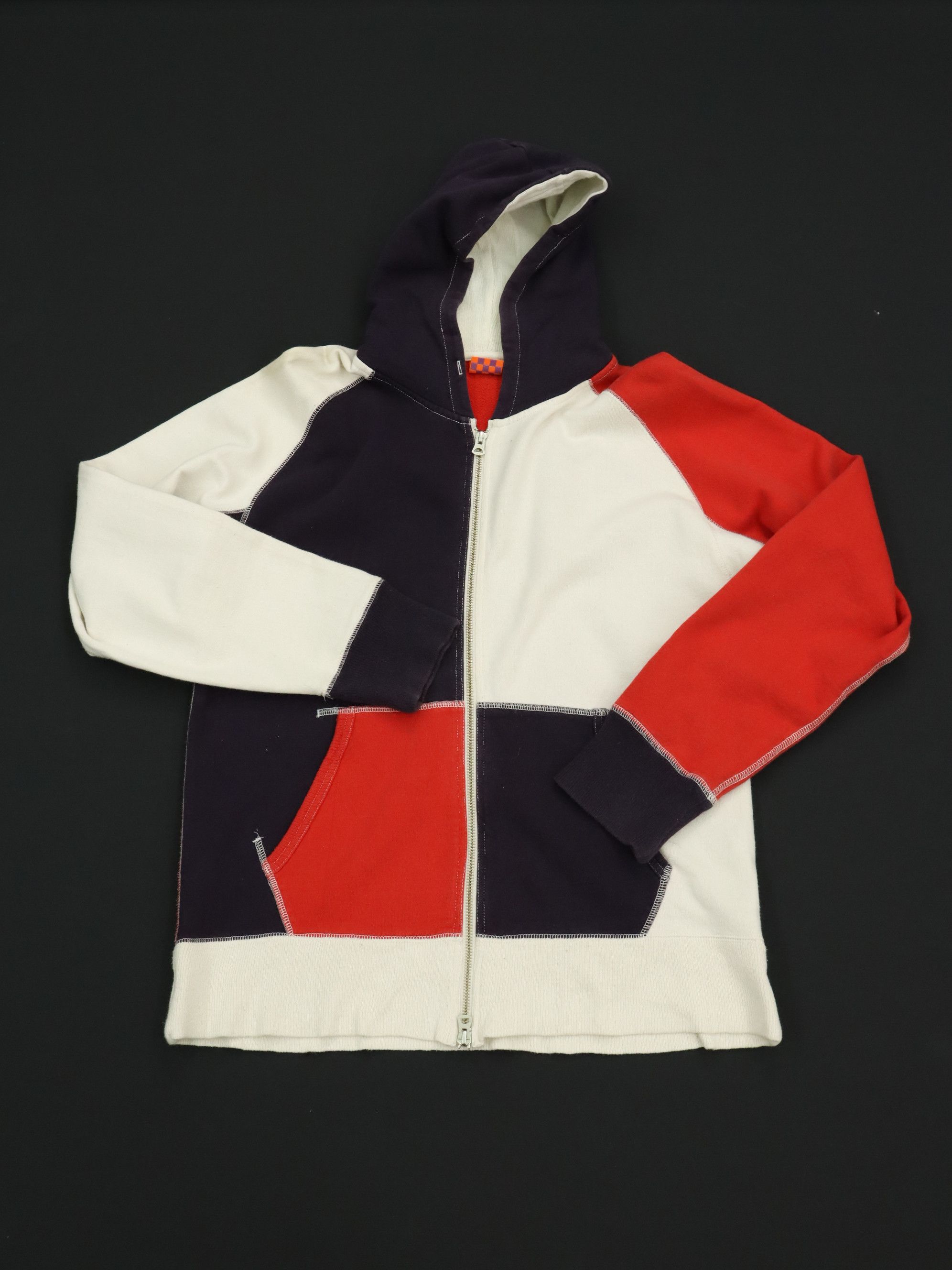 Beams Plus BEAMS 50s Afterhood Style 3 Tone Zipper Hoodie/Sweater Size US M / EU 48-50 / 2 - 2 Thumbnail
