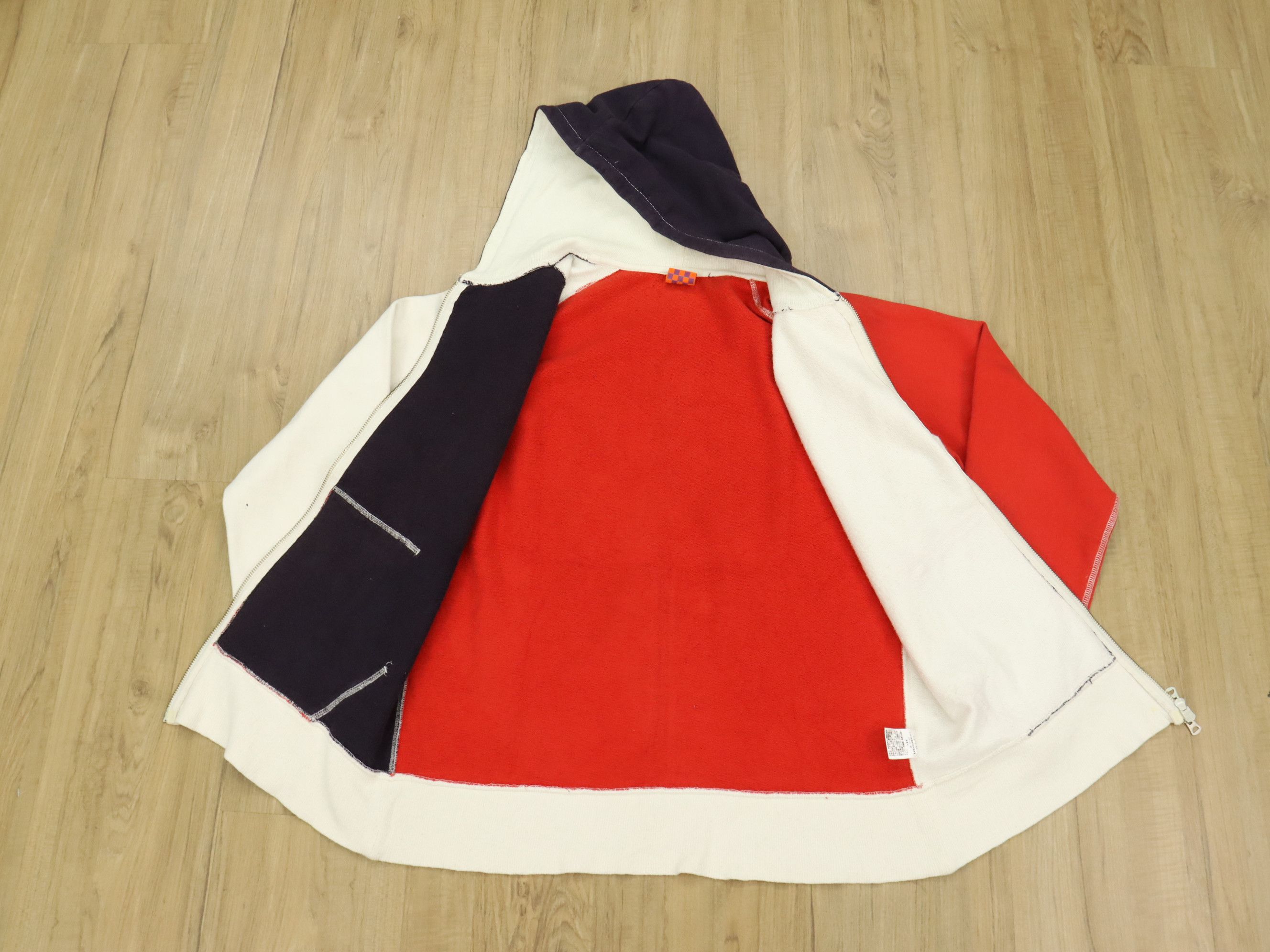 Beams Plus BEAMS 50s Afterhood Style 3 Tone Zipper Hoodie/Sweater Size US M / EU 48-50 / 2 - 4 Thumbnail