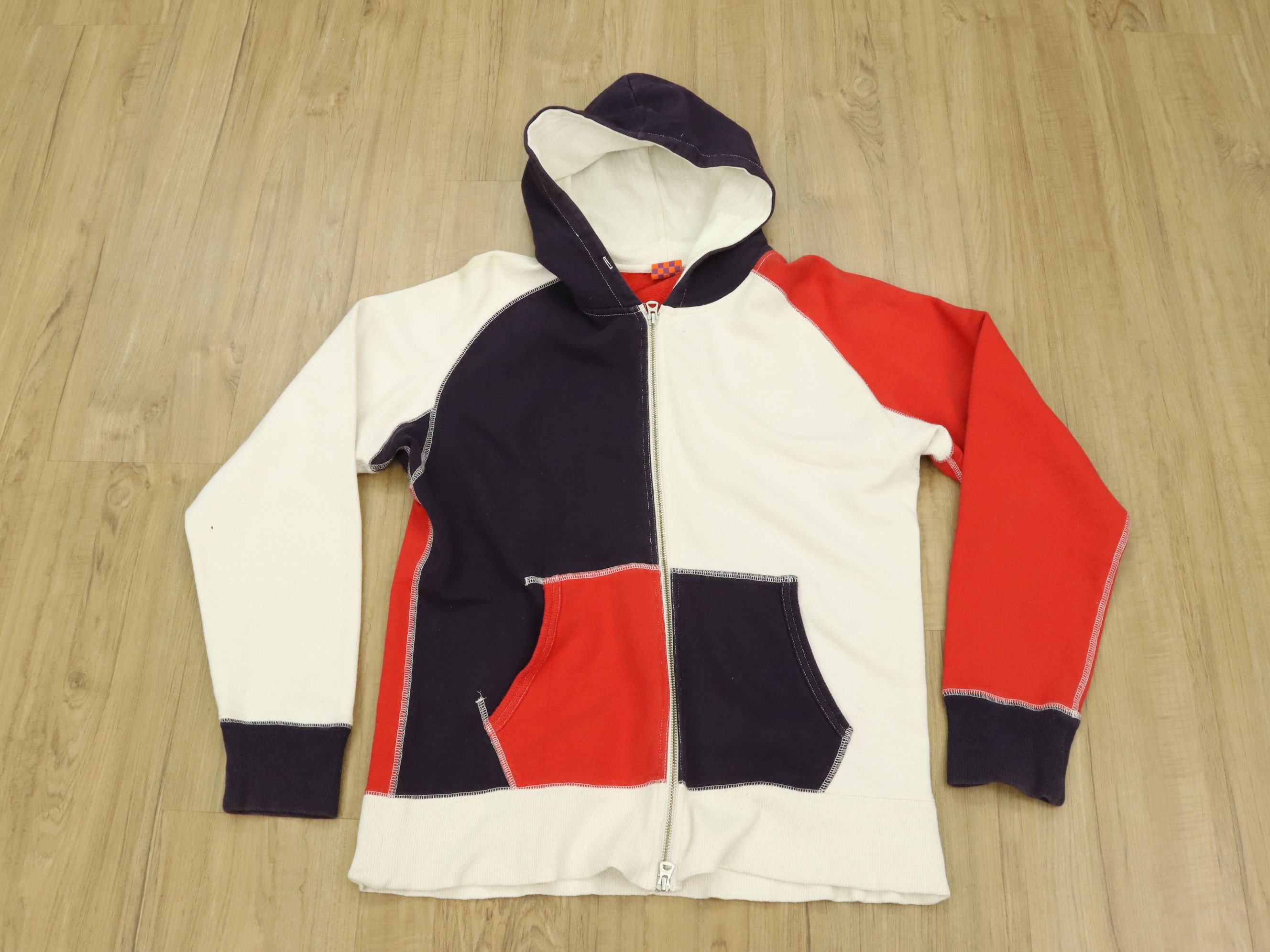 Beams Plus BEAMS 50s Afterhood Style 3 Tone Zipper Hoodie/Sweater Size US M / EU 48-50 / 2 - 3 Thumbnail