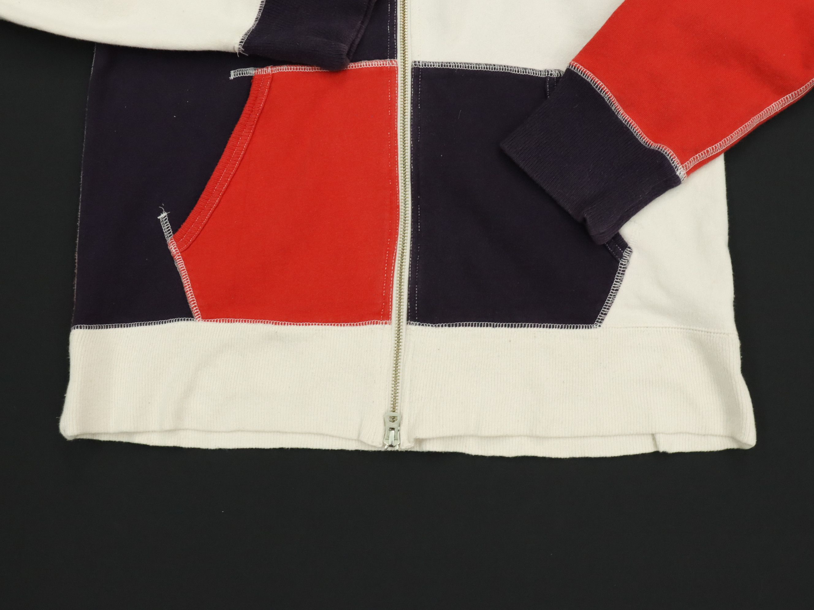 Beams Plus BEAMS 50s Afterhood Style 3 Tone Zipper Hoodie/Sweater Size US M / EU 48-50 / 2 - 10 Thumbnail