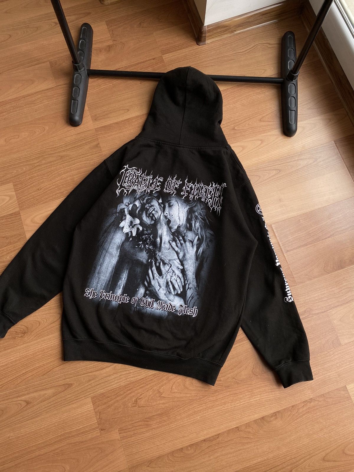 Band Tees × Vintage Vintage Cradle of Filth Black Hoodie Size US M / EU 48-50 / 2 - 3 Thumbnail