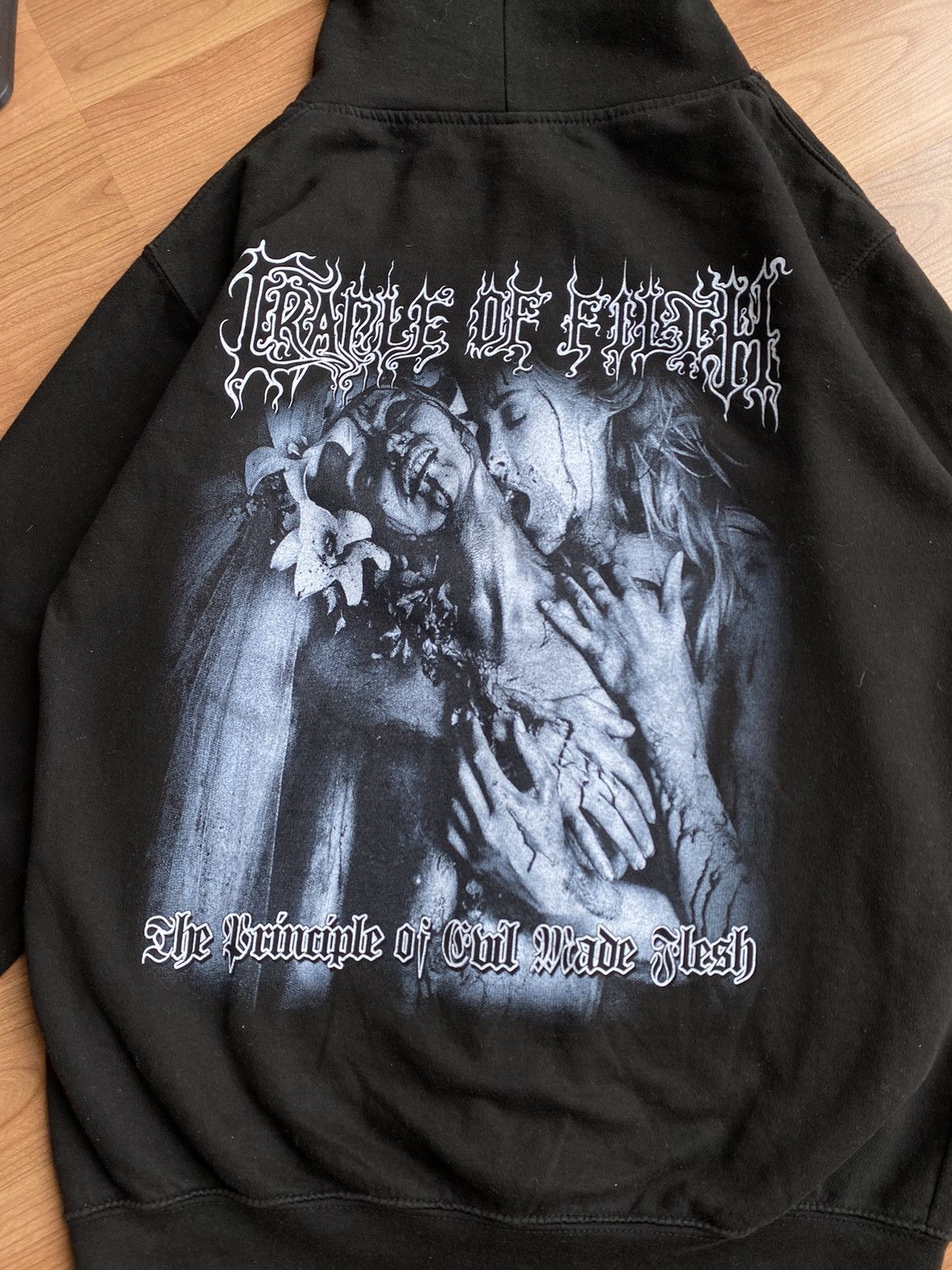 Band Tees × Vintage Vintage Cradle of Filth Black Hoodie Size US M / EU 48-50 / 2 - 6 Thumbnail