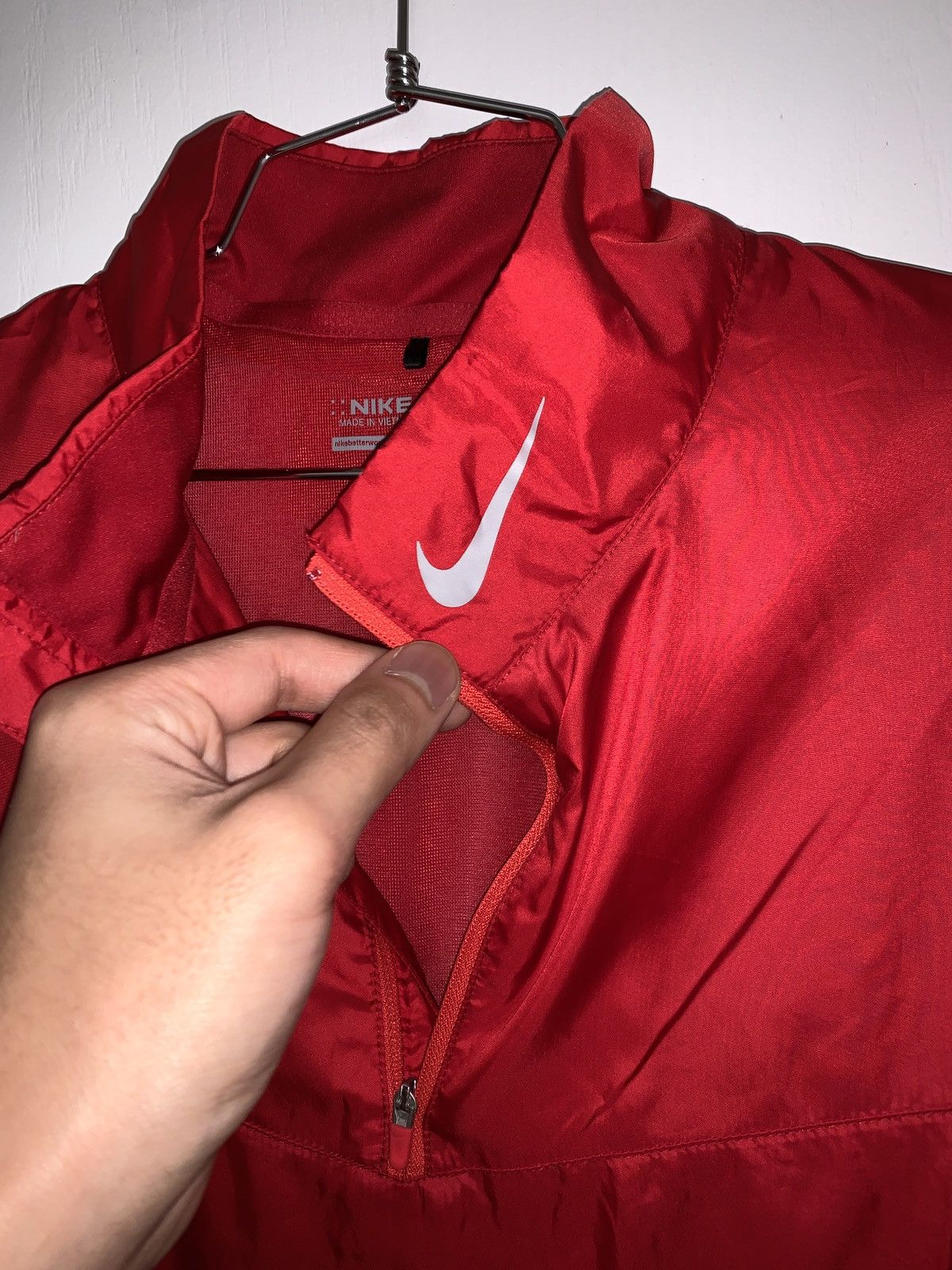 Nike Nike Golf - Red Nylon Quarter Zip, Mesh Lined - Sz S Size US S / EU 44-46 / 1 - 3 Thumbnail