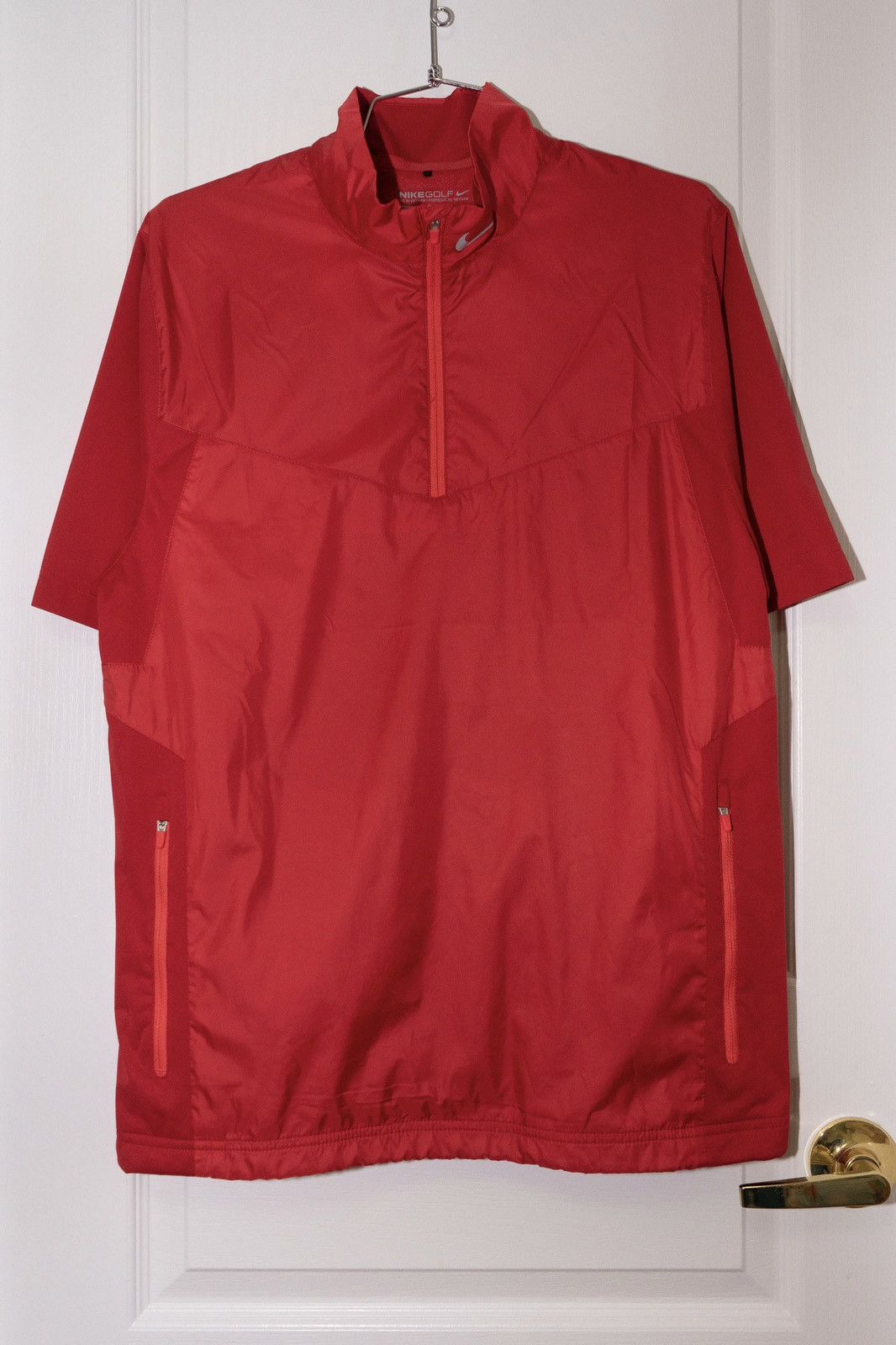 Nike Nike Golf - Red Nylon Quarter Zip, Mesh Lined - Sz S Size US S / EU 44-46 / 1 - 1 Thumbnail