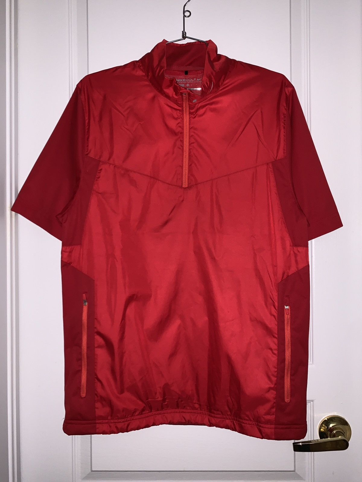 Nike Nike Golf - Red Nylon Quarter Zip, Mesh Lined - Sz S Size US S / EU 44-46 / 1 - 2 Thumbnail