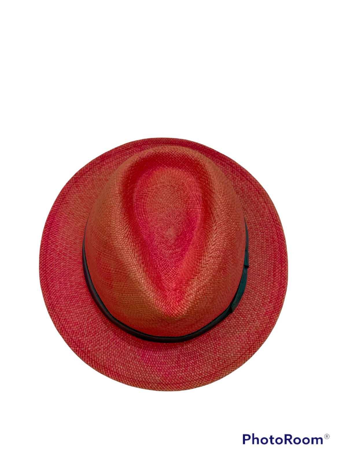 Wacko Maria DISTRESSED PINK STRAW PANAMA HAT RCOKERS JAPAN Size ONE SIZE - 4 Thumbnail