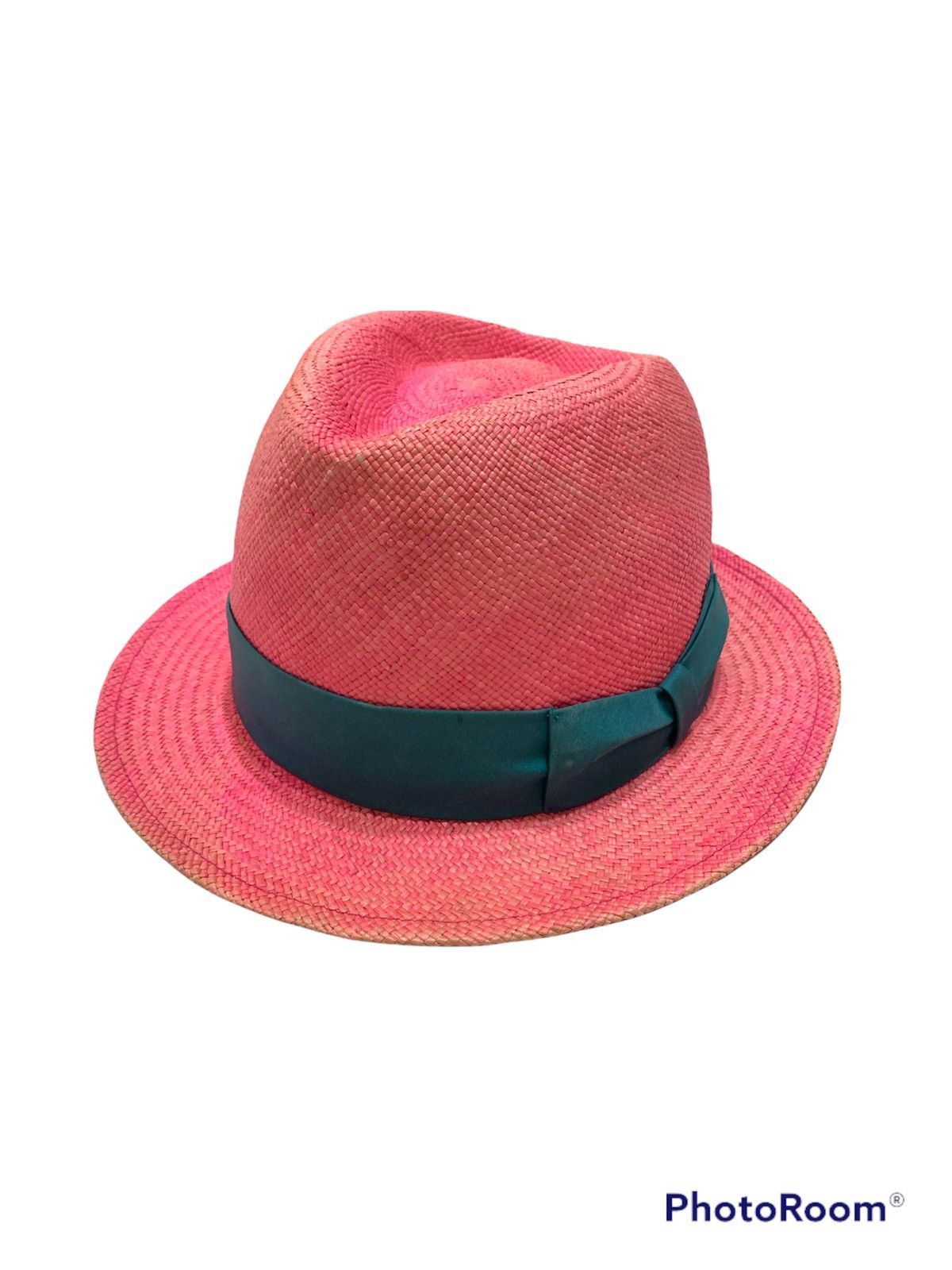 Wacko Maria DISTRESSED PINK STRAW PANAMA HAT RCOKERS JAPAN Size ONE SIZE - 1 Thumbnail