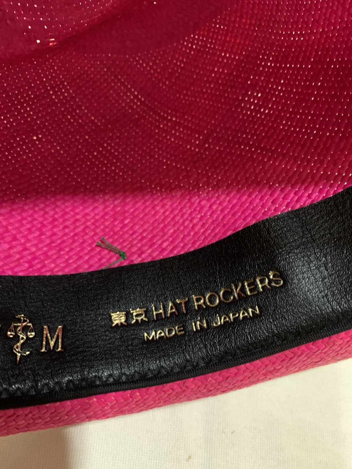 Wacko Maria DISTRESSED PINK STRAW PANAMA HAT RCOKERS JAPAN Size ONE SIZE - 9 Thumbnail