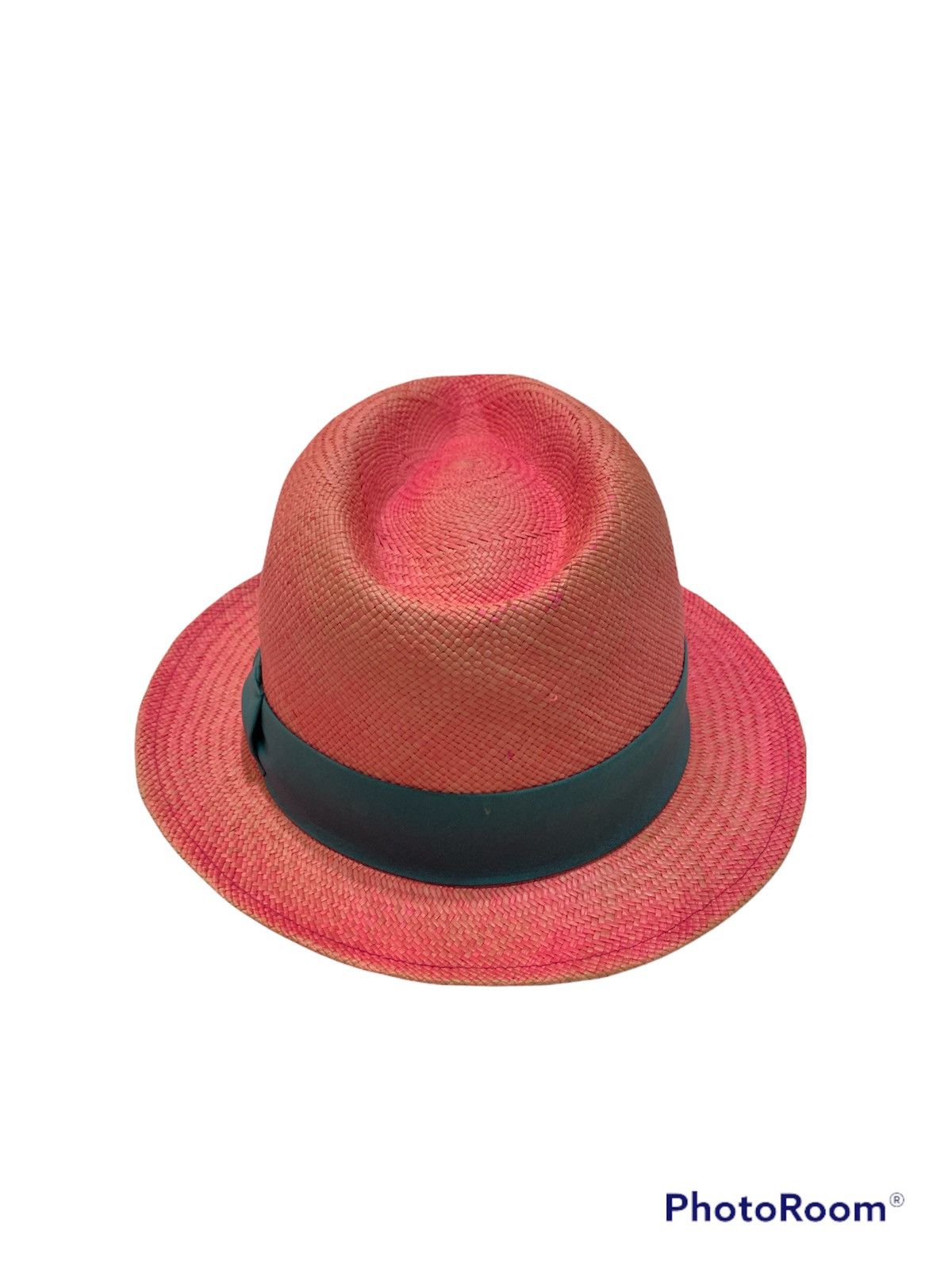 Wacko Maria DISTRESSED PINK STRAW PANAMA HAT RCOKERS JAPAN Size ONE SIZE - 3 Thumbnail