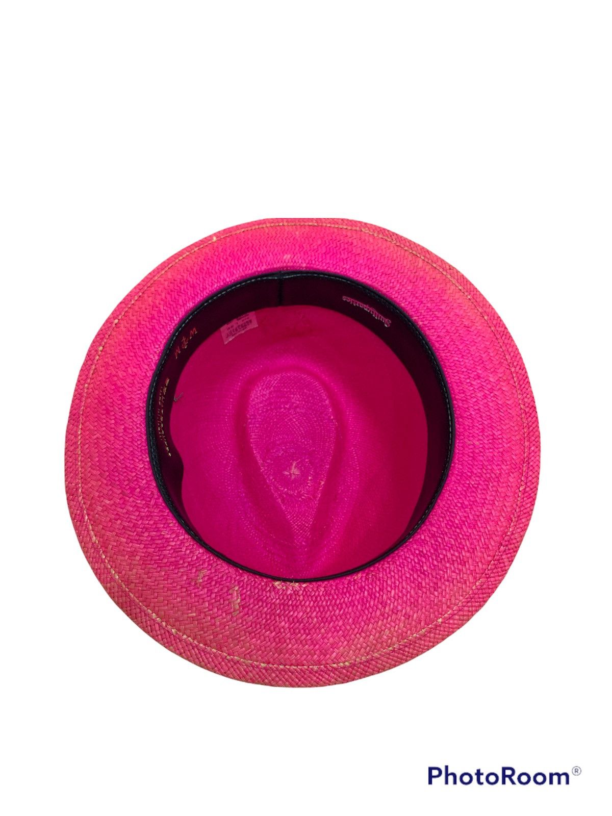 Wacko Maria DISTRESSED PINK STRAW PANAMA HAT RCOKERS JAPAN Size ONE SIZE - 5 Thumbnail
