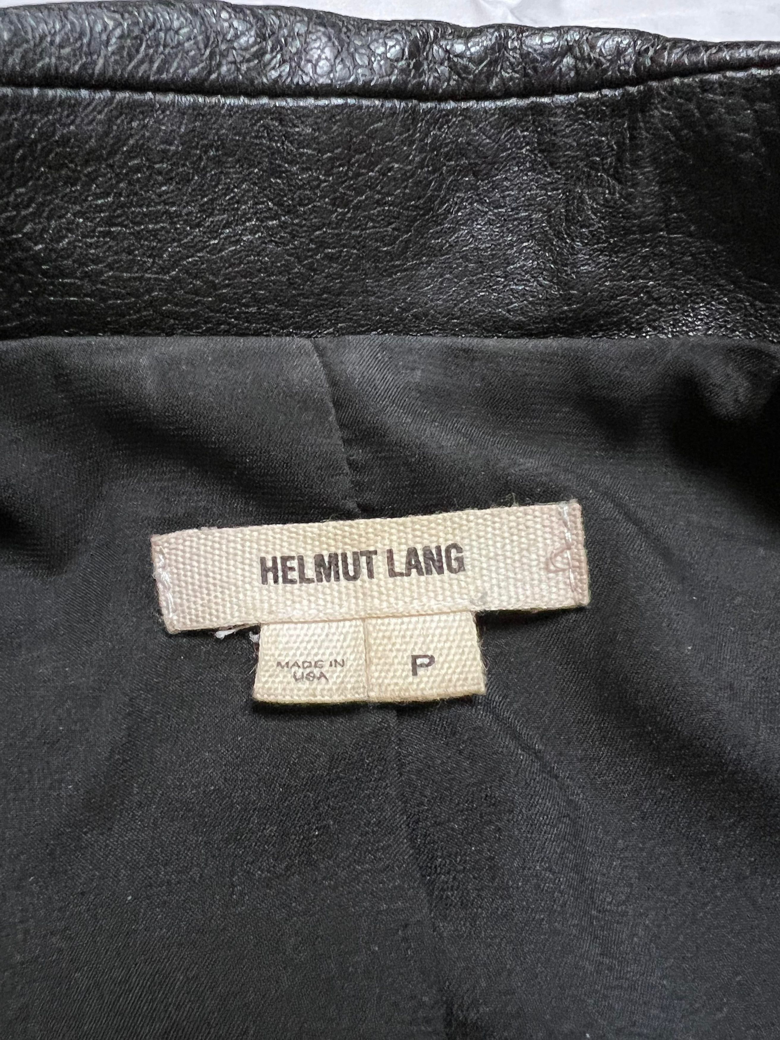 Helmut Lang Helmut Lang Imported Fabric and Leather Zipper Biker Jacket Size US S / EU 44-46 / 1 - 6 Thumbnail